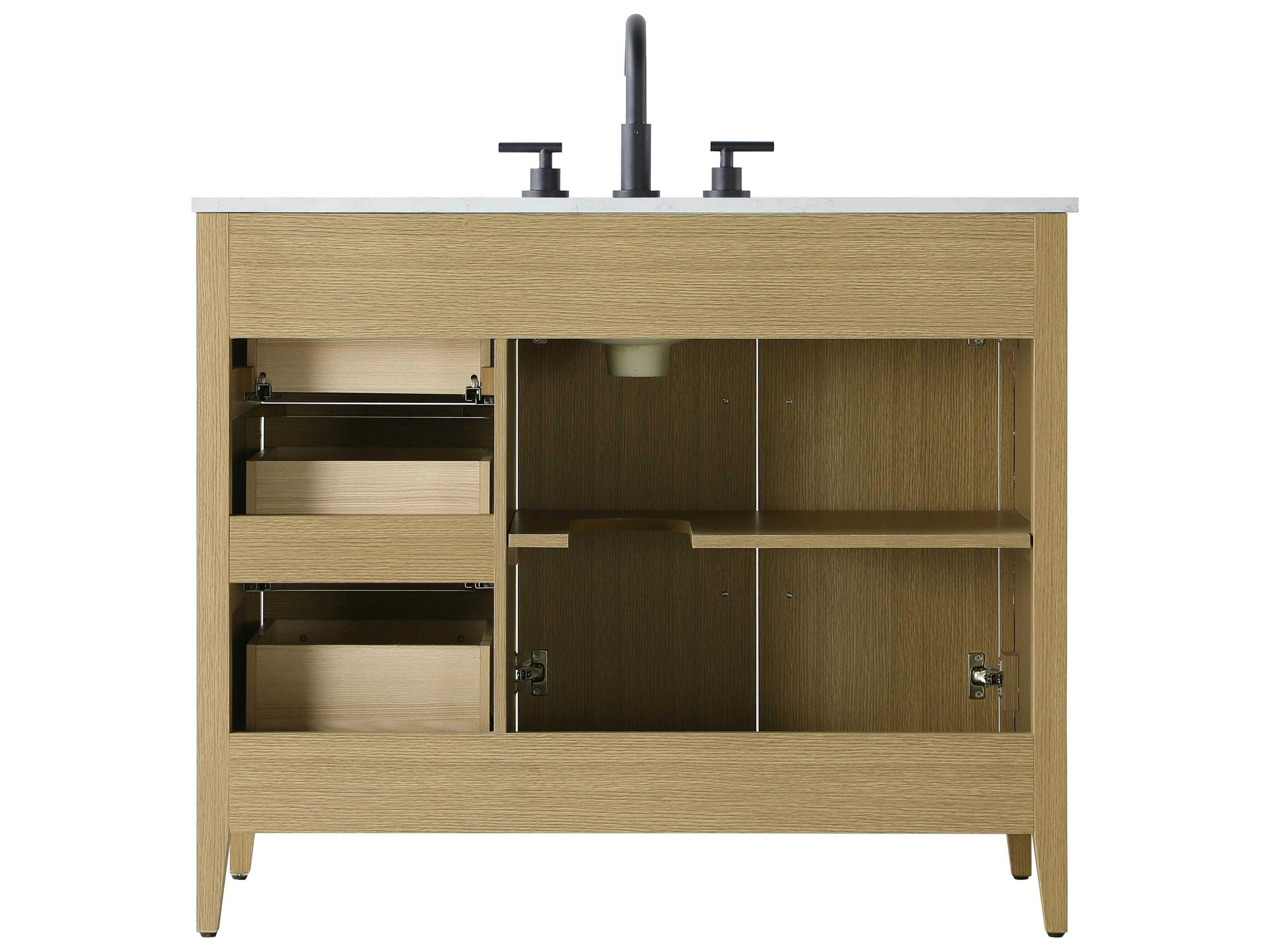 Elegant Lighting Millie Honey Brown Vanity