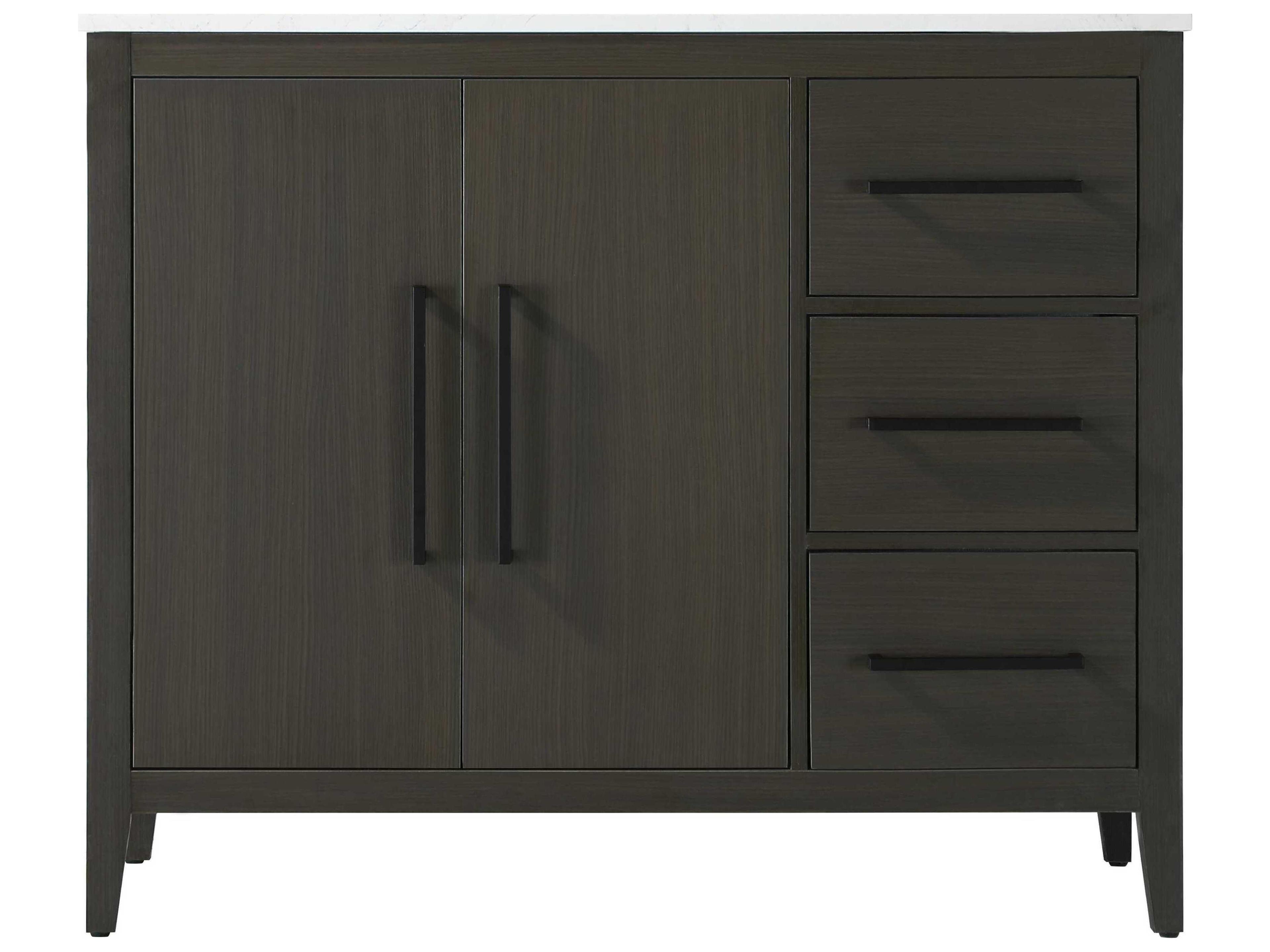 Elegant Lighting Millie Mocha Brown Vanity