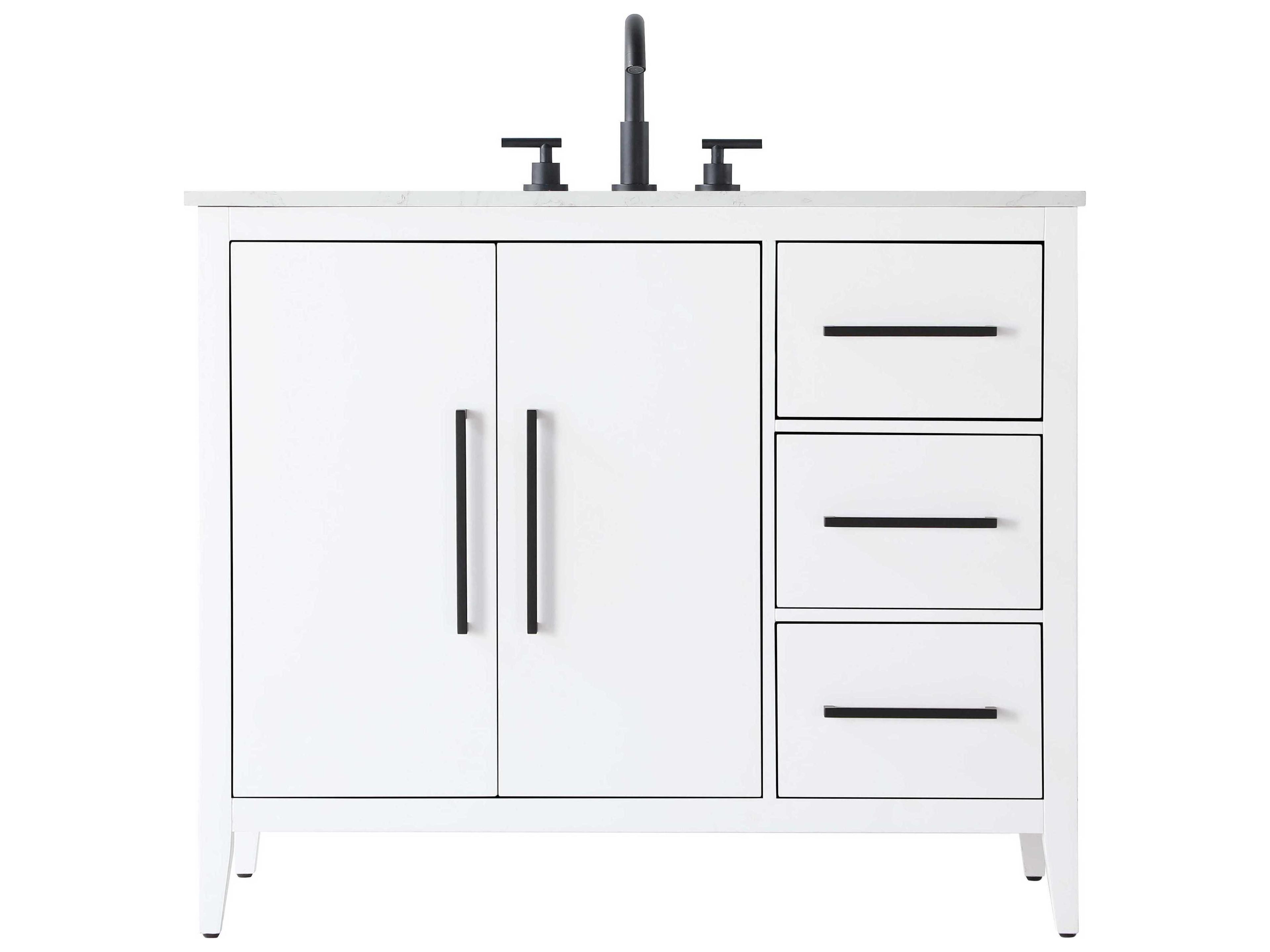 Elegant Lighting Millie White Vanity
