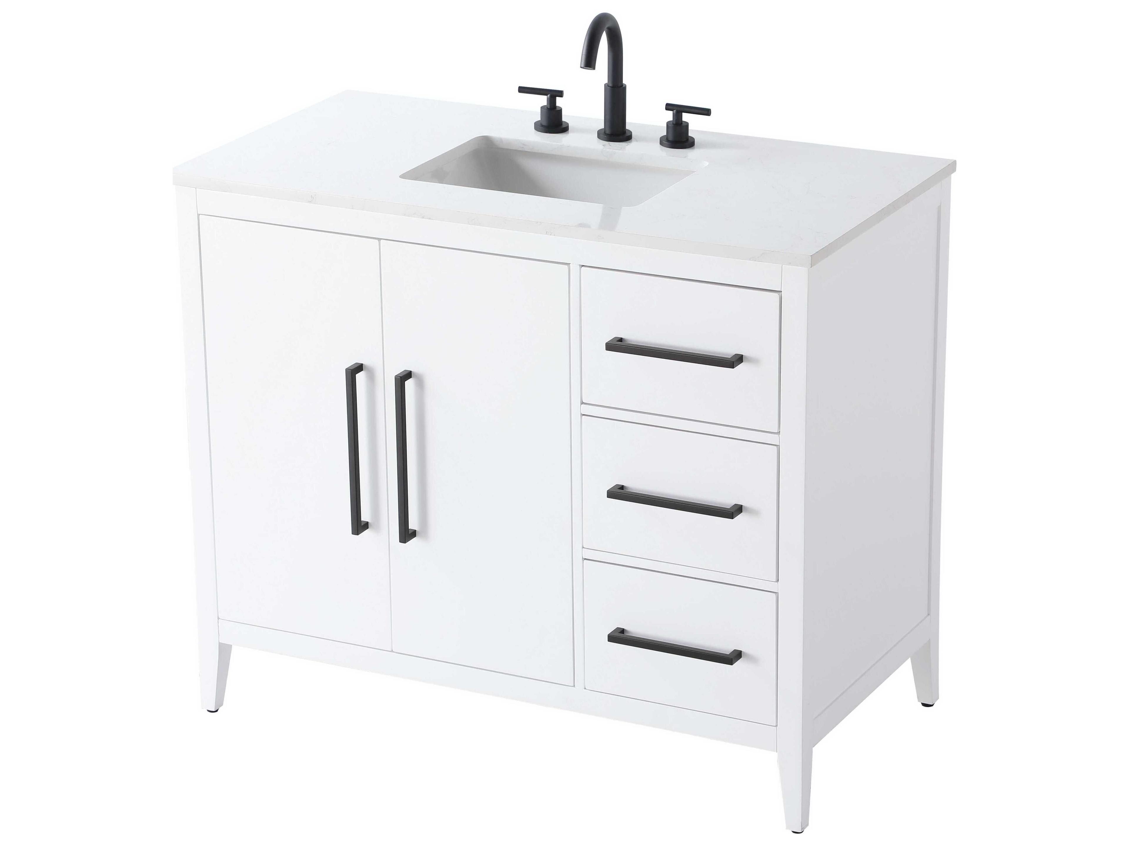 Elegant Lighting Millie White Vanity