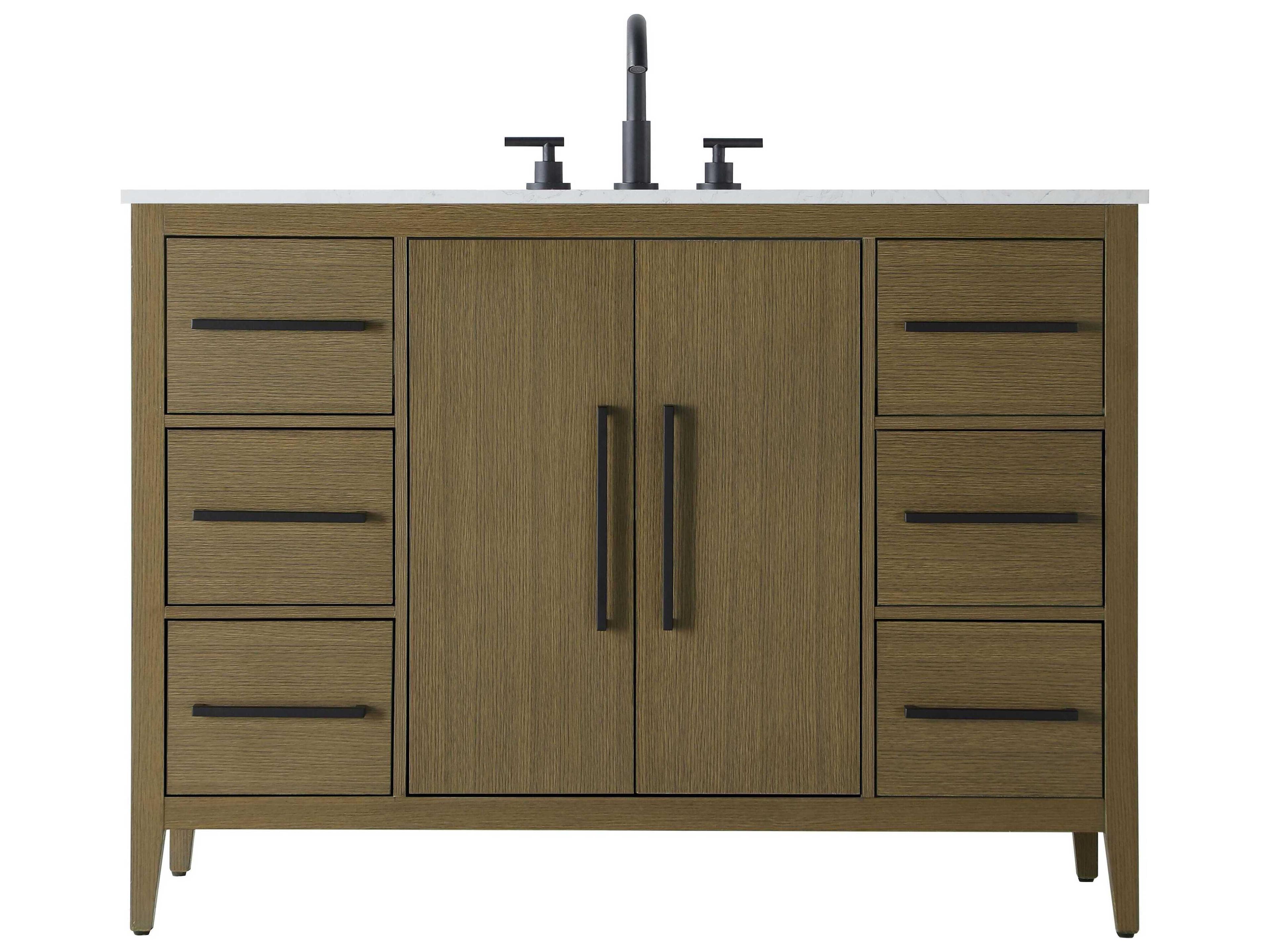 Elegant Lighting Millie Chestnut Brown Vanity