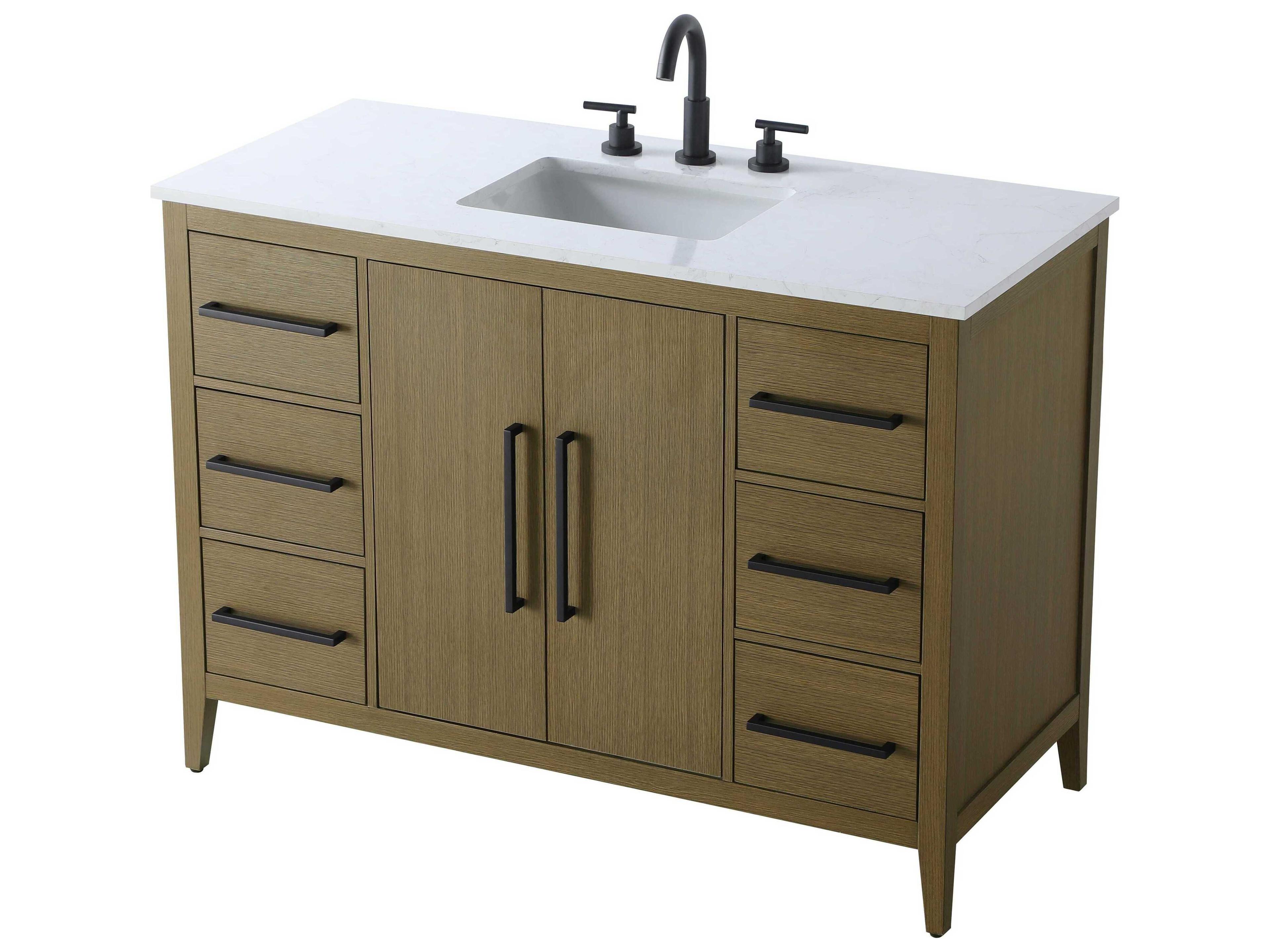 Elegant Lighting Millie Chestnut Brown Vanity