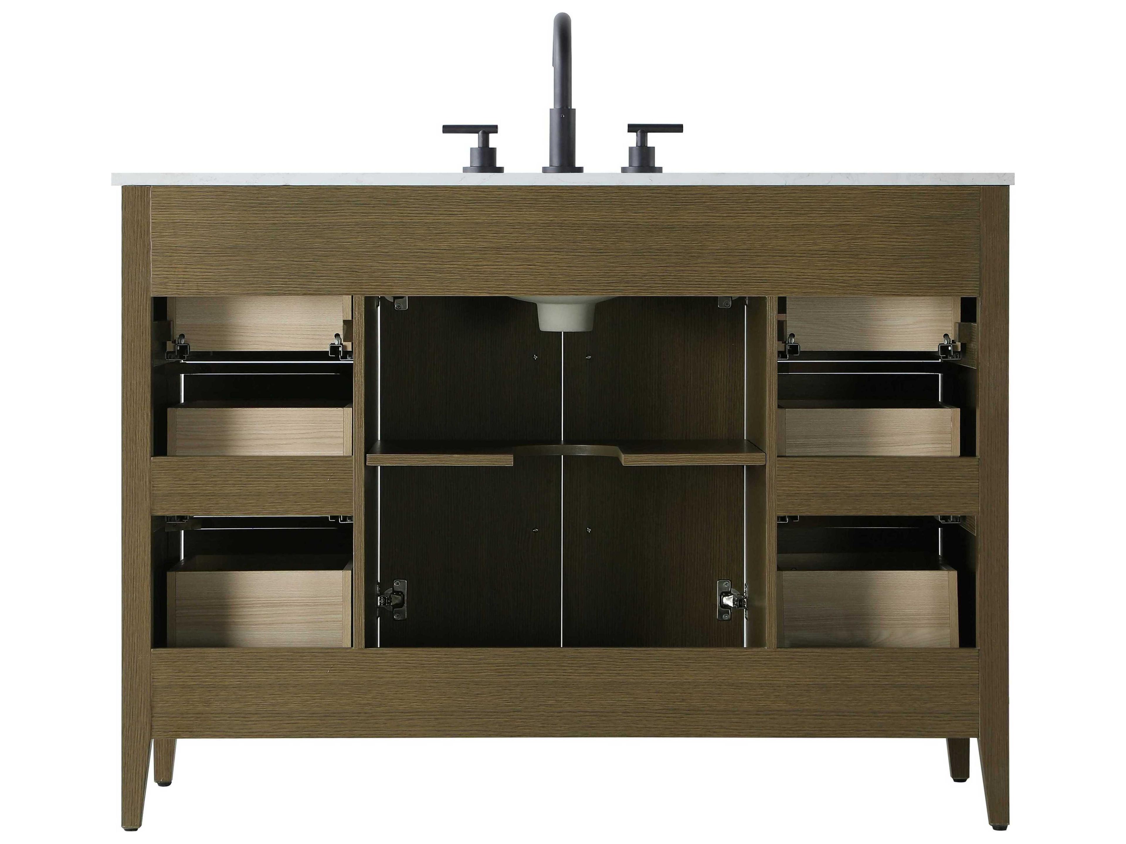 Elegant Lighting Millie Chestnut Brown Vanity