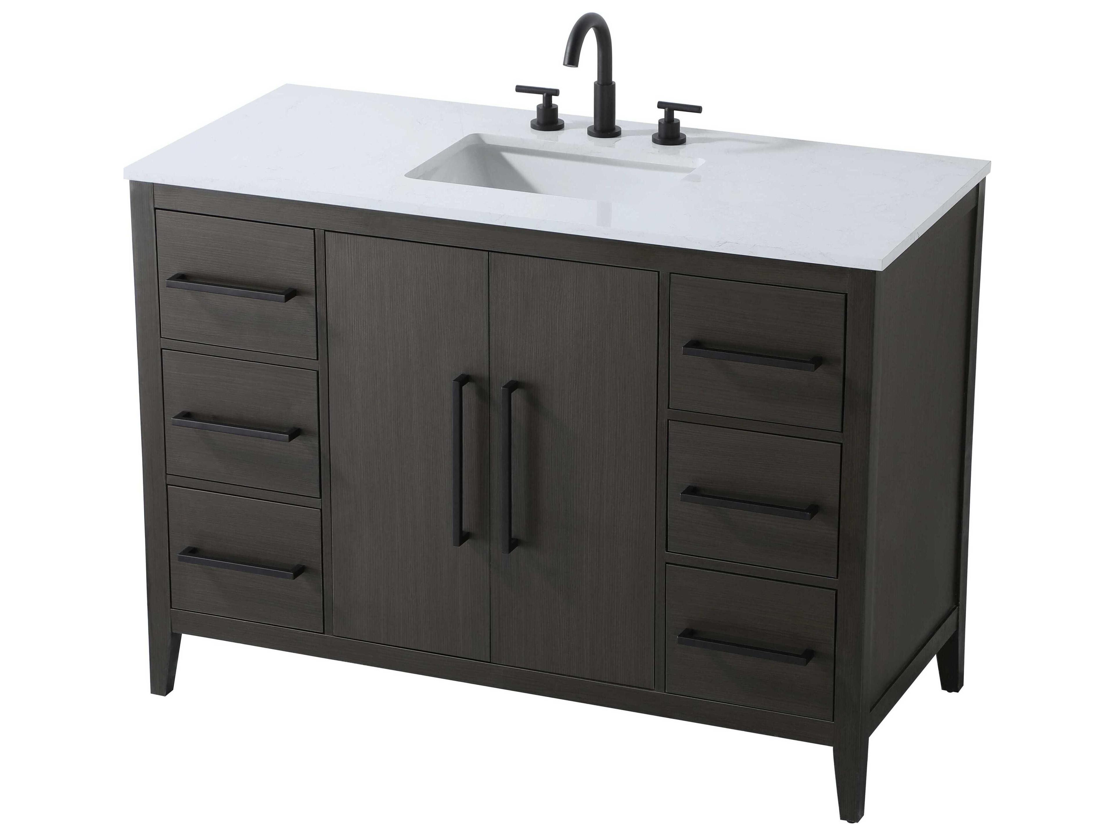 Elegant Lighting Millie Mocha Brown Vanity