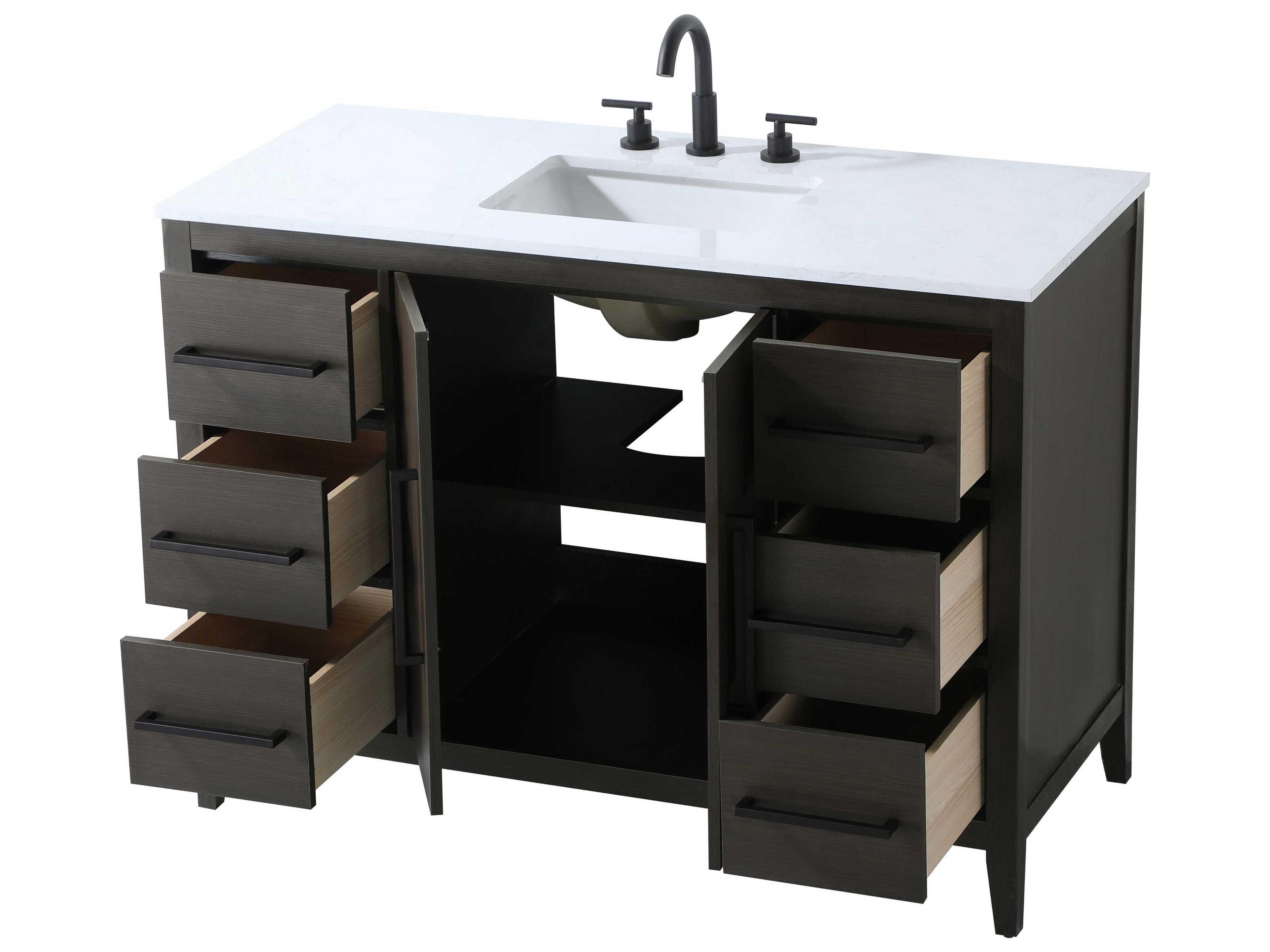 Elegant Lighting Millie Mocha Brown Vanity