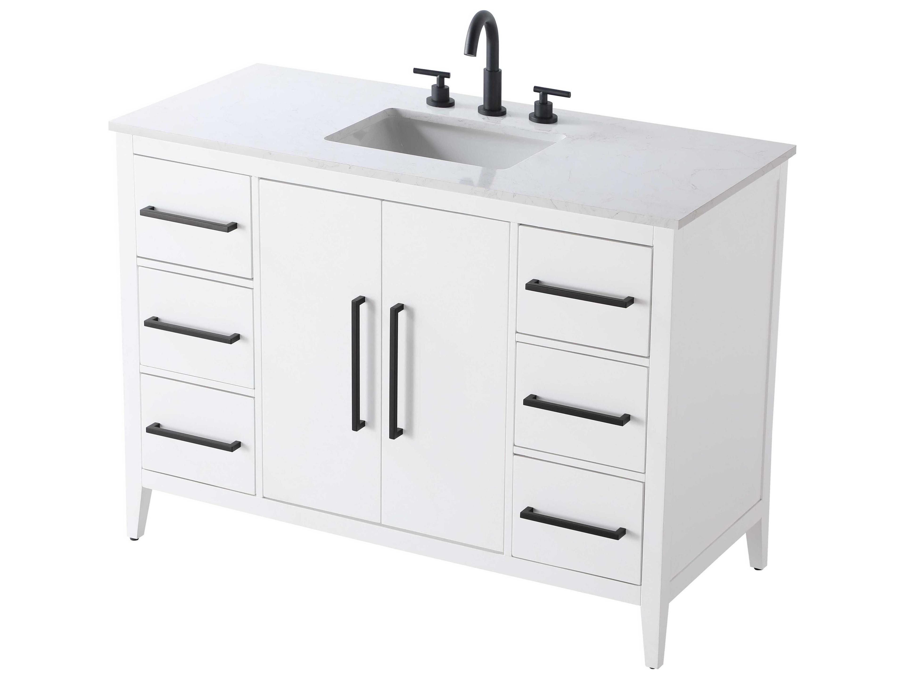 Elegant Lighting Millie White Vanity