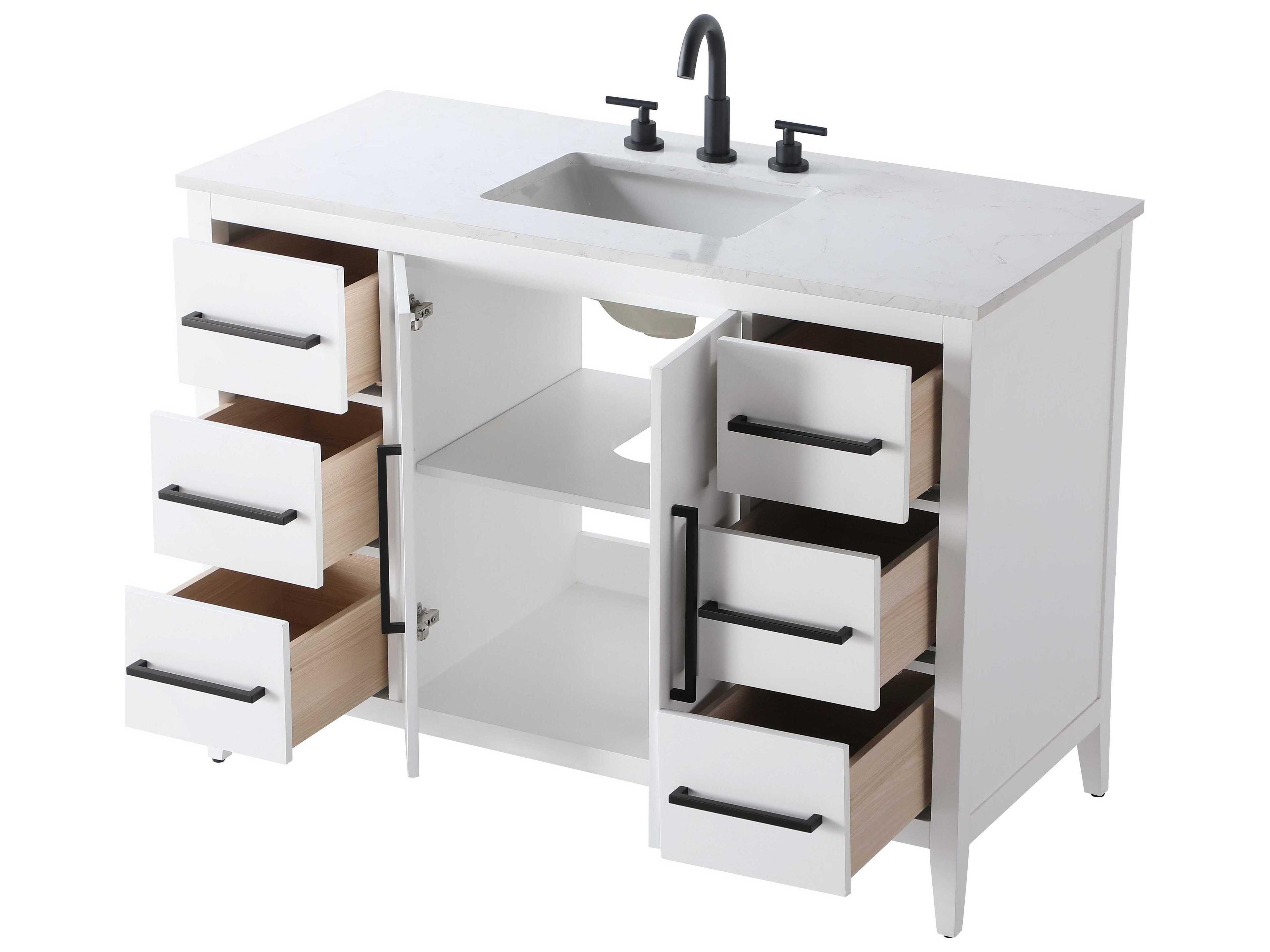 Elegant Lighting Millie White Vanity