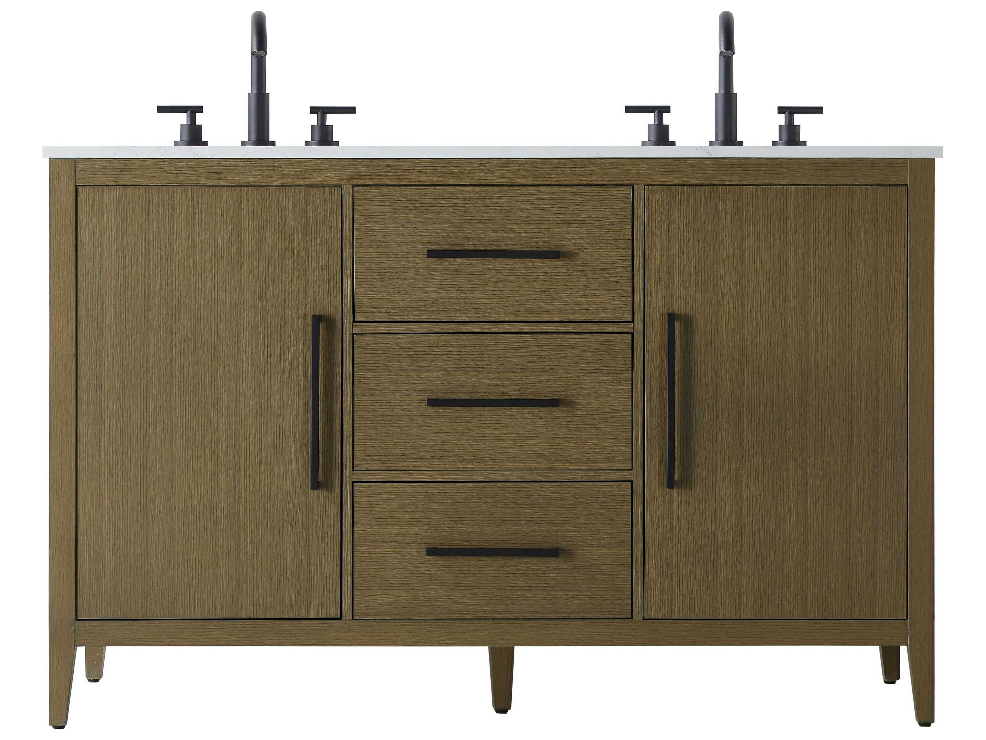 Elegant Lighting Millie Chestnut Brown Vanity