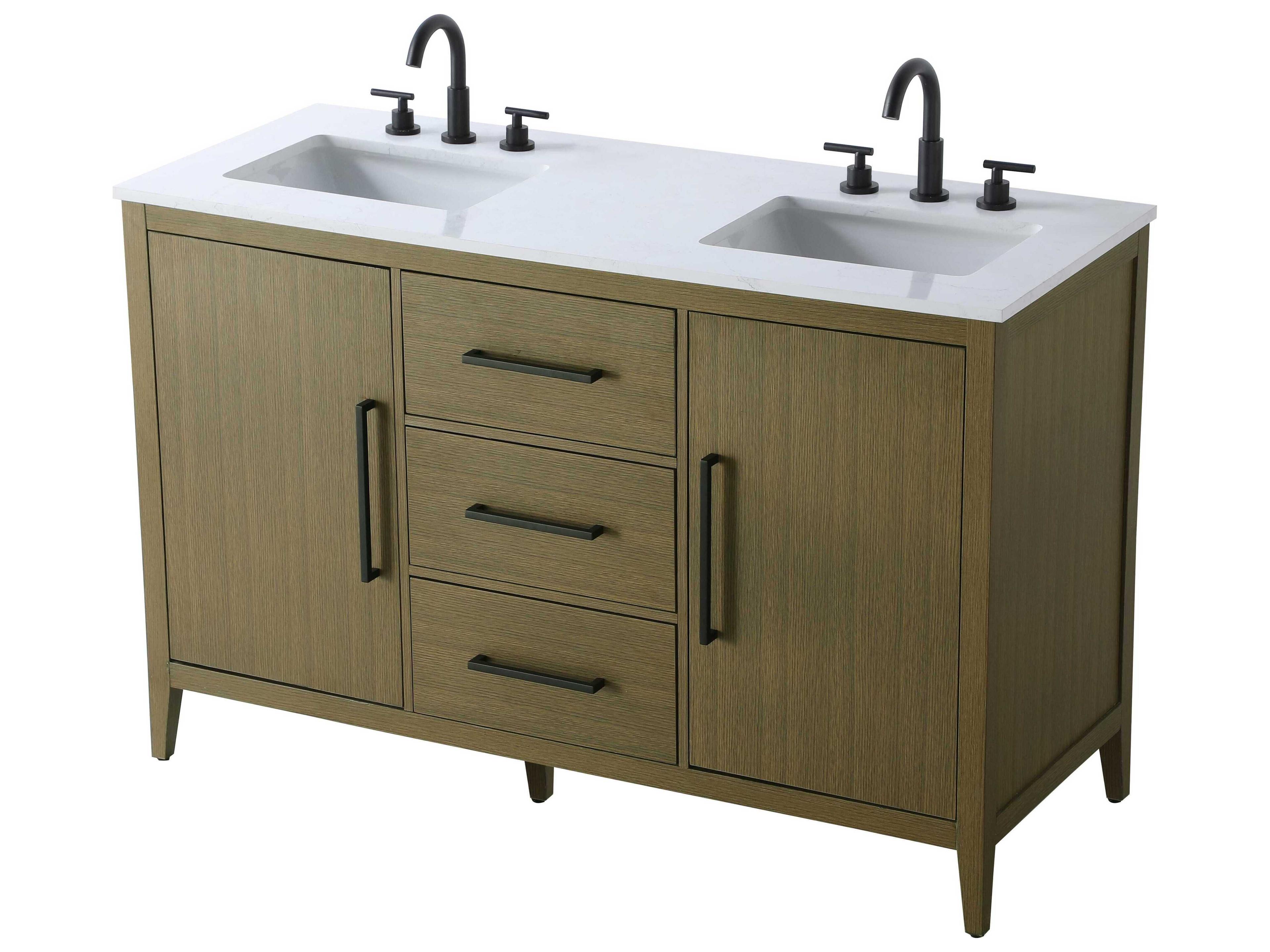 Elegant Lighting Millie Chestnut Brown Vanity