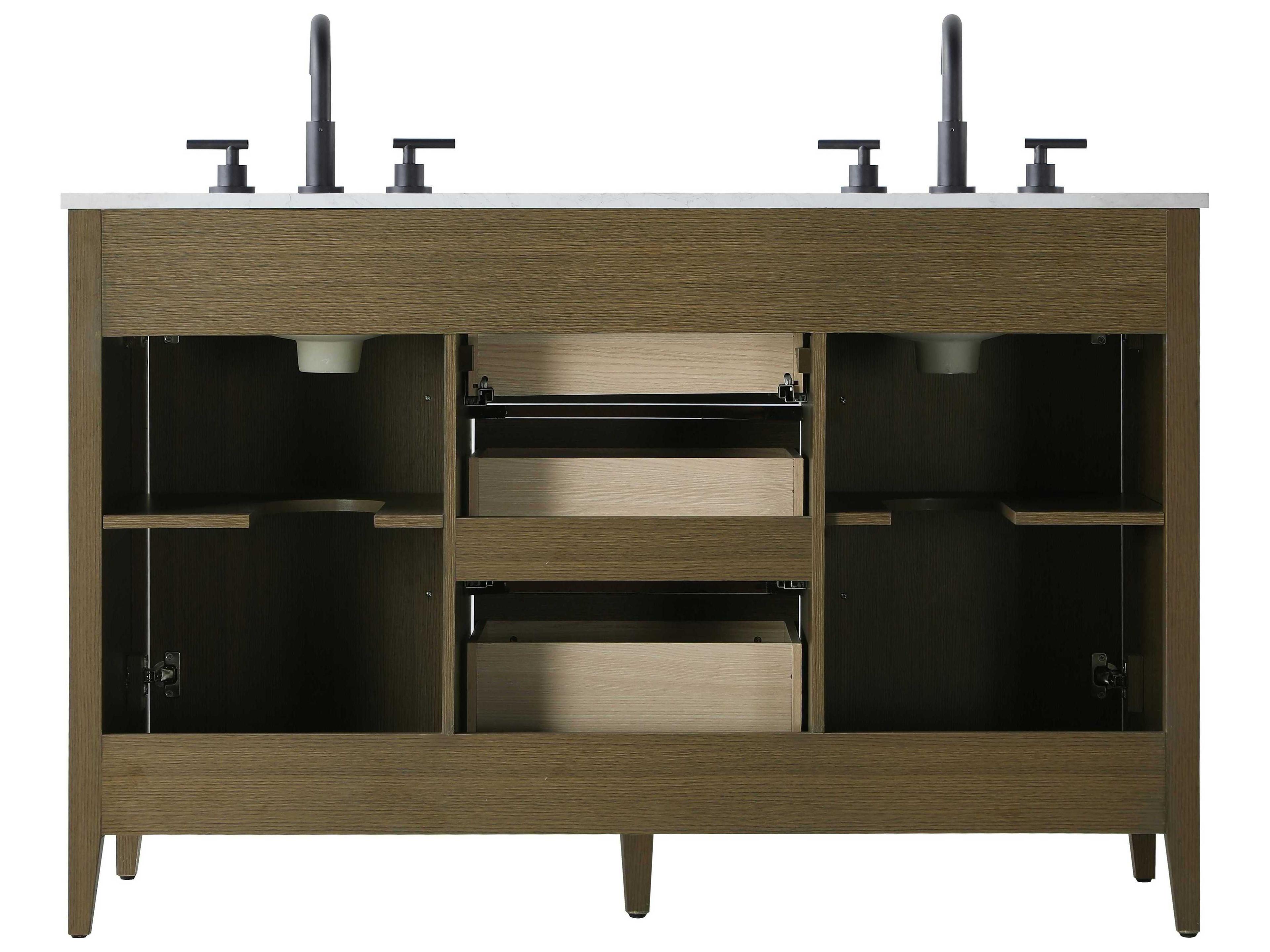 Elegant Lighting Millie Chestnut Brown Vanity