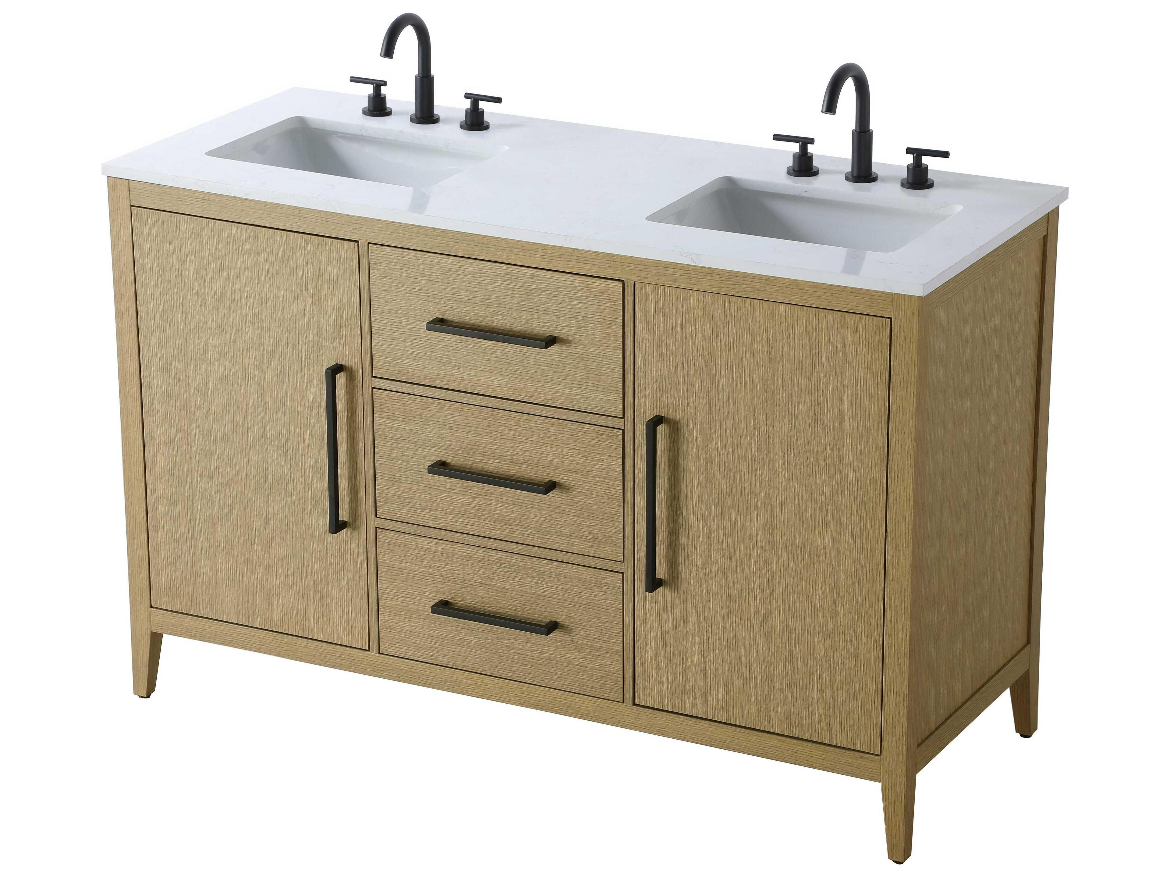 Elegant Lighting Millie Honey Brown Vanity