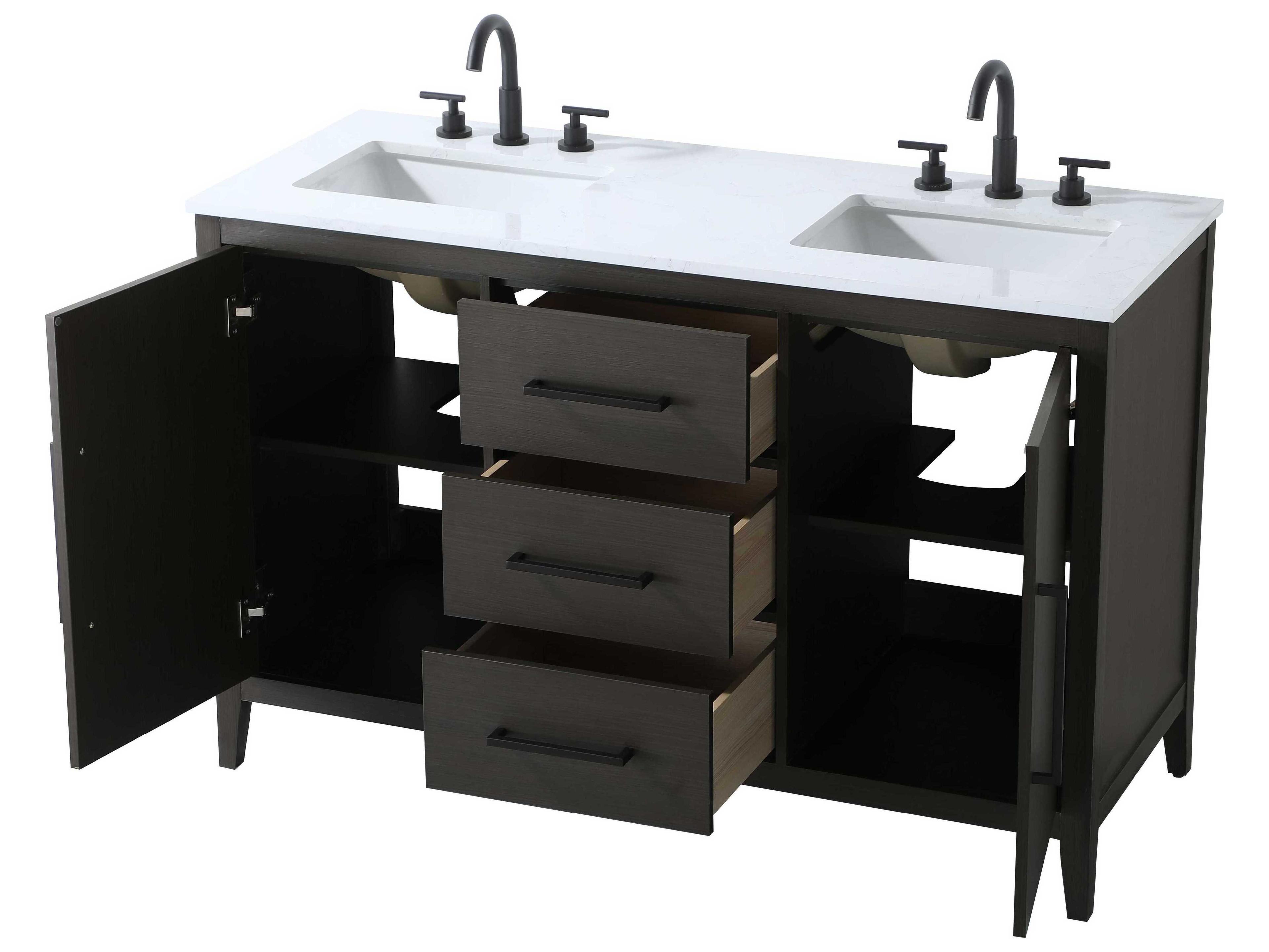 Elegant Lighting Millie Mocha Brown Vanity