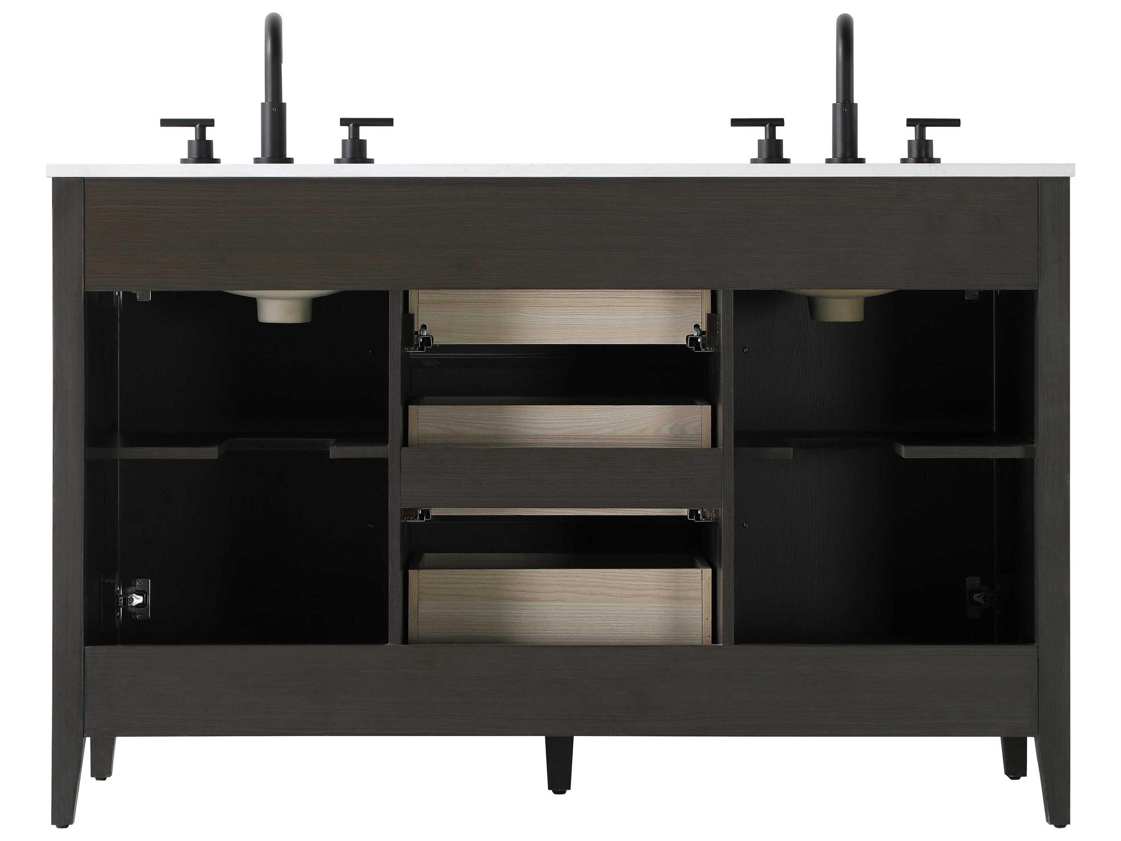 Elegant Lighting Millie Mocha Brown Vanity