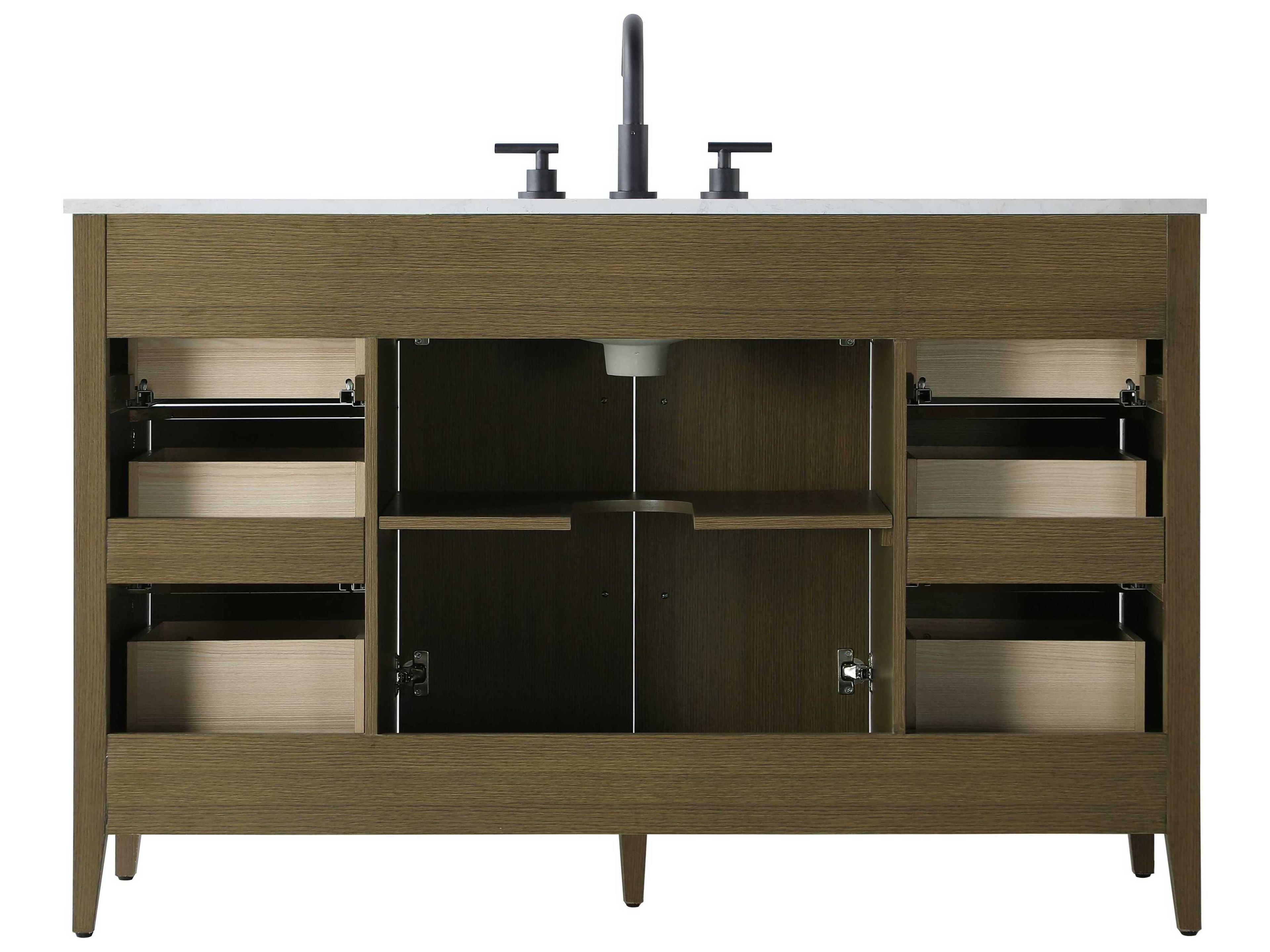 Elegant Lighting Millie Chestnut Brown Vanity