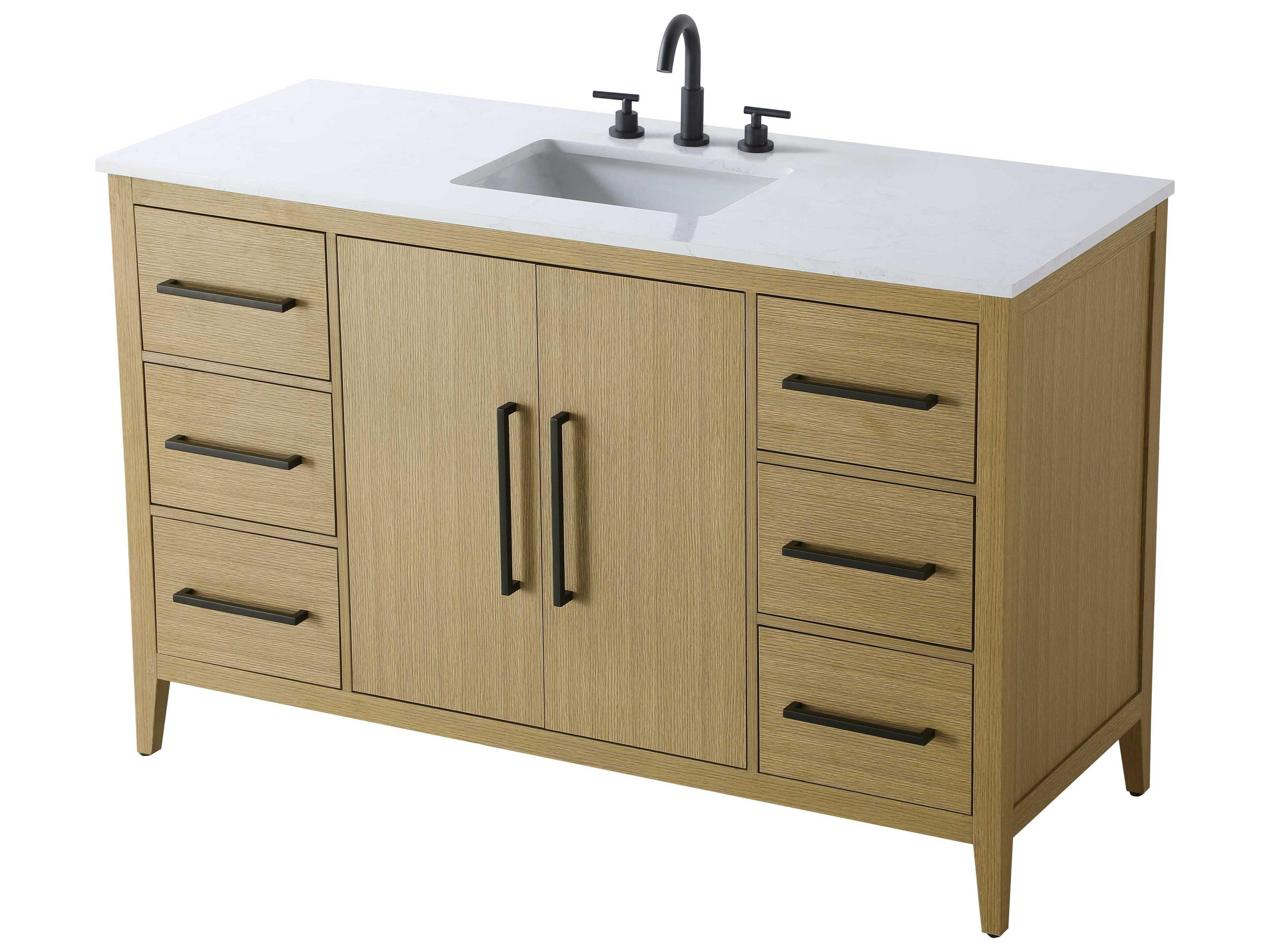 Elegant Lighting Millie Honey Brown Vanity