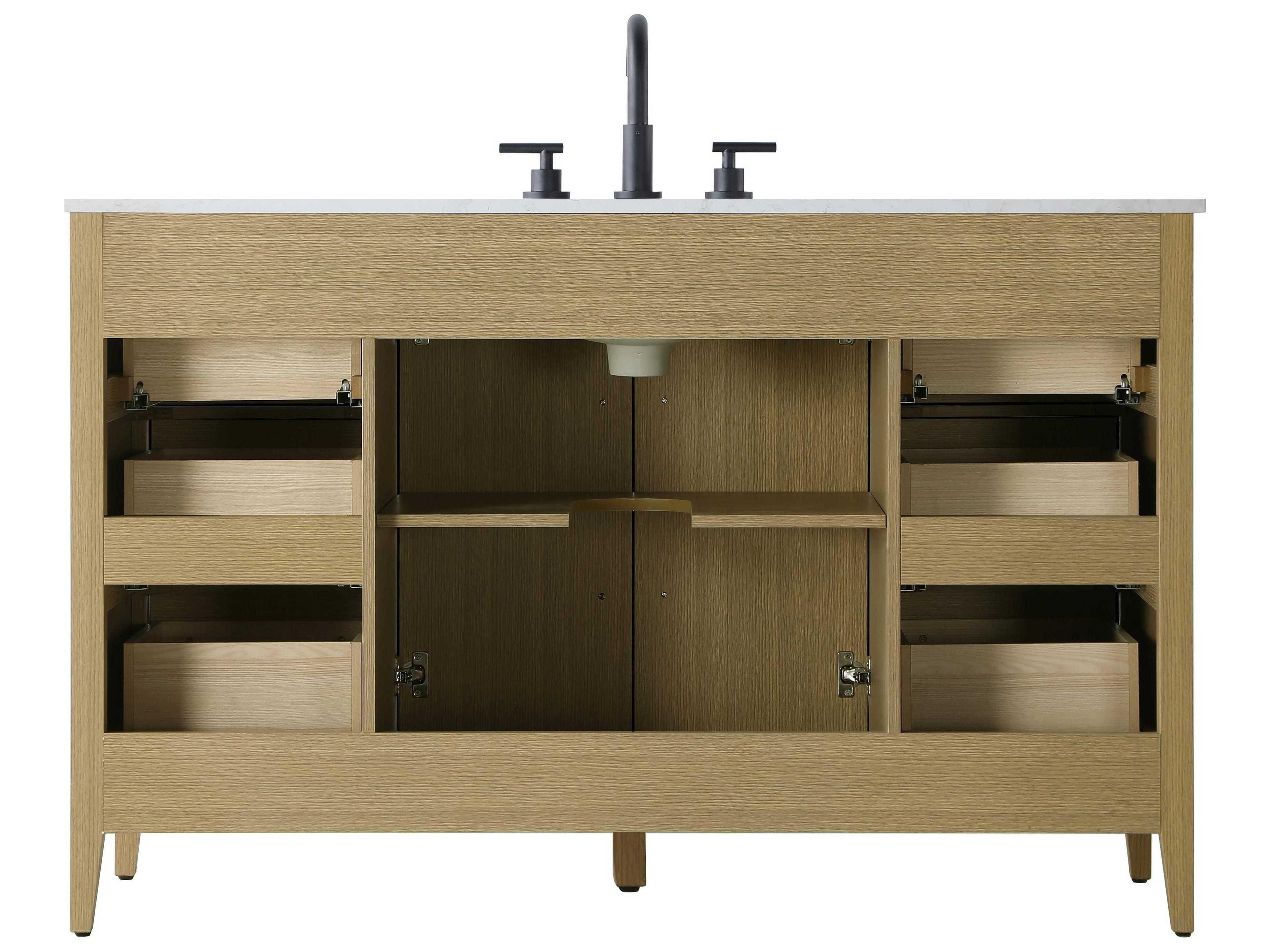 Elegant Lighting Millie Honey Brown Vanity