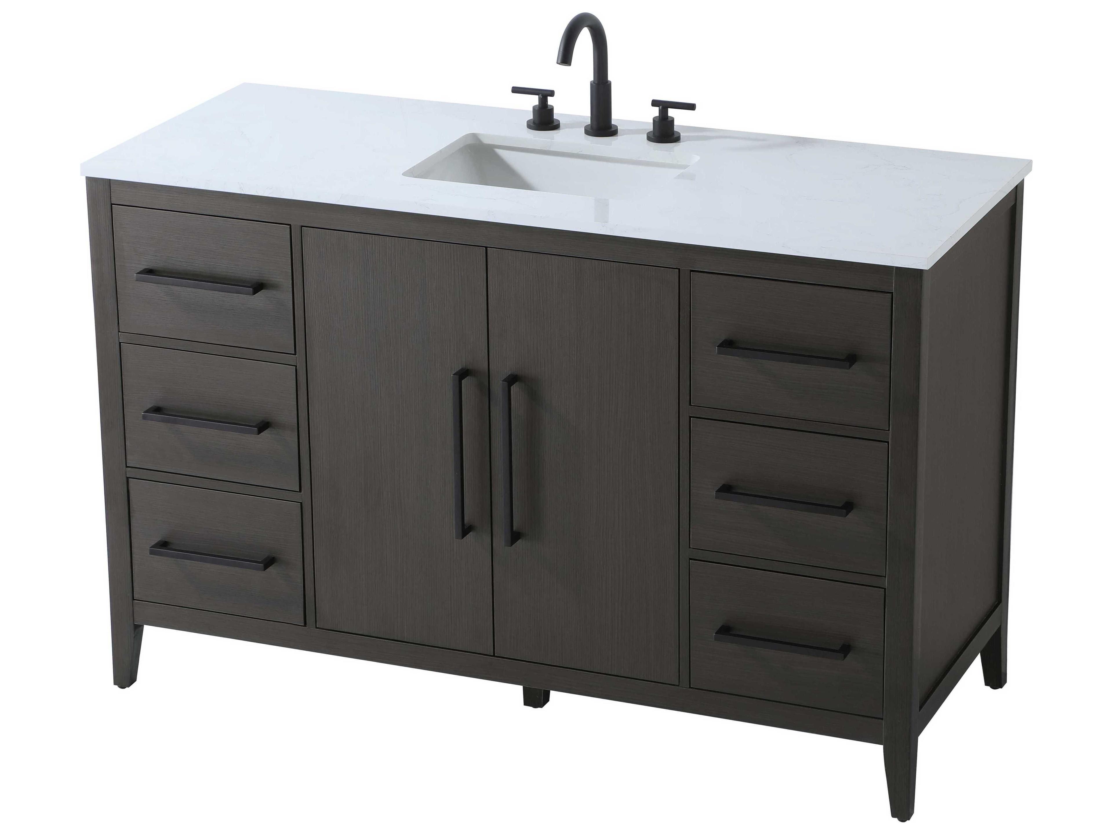 Elegant Lighting Millie Mocha Brown Vanity