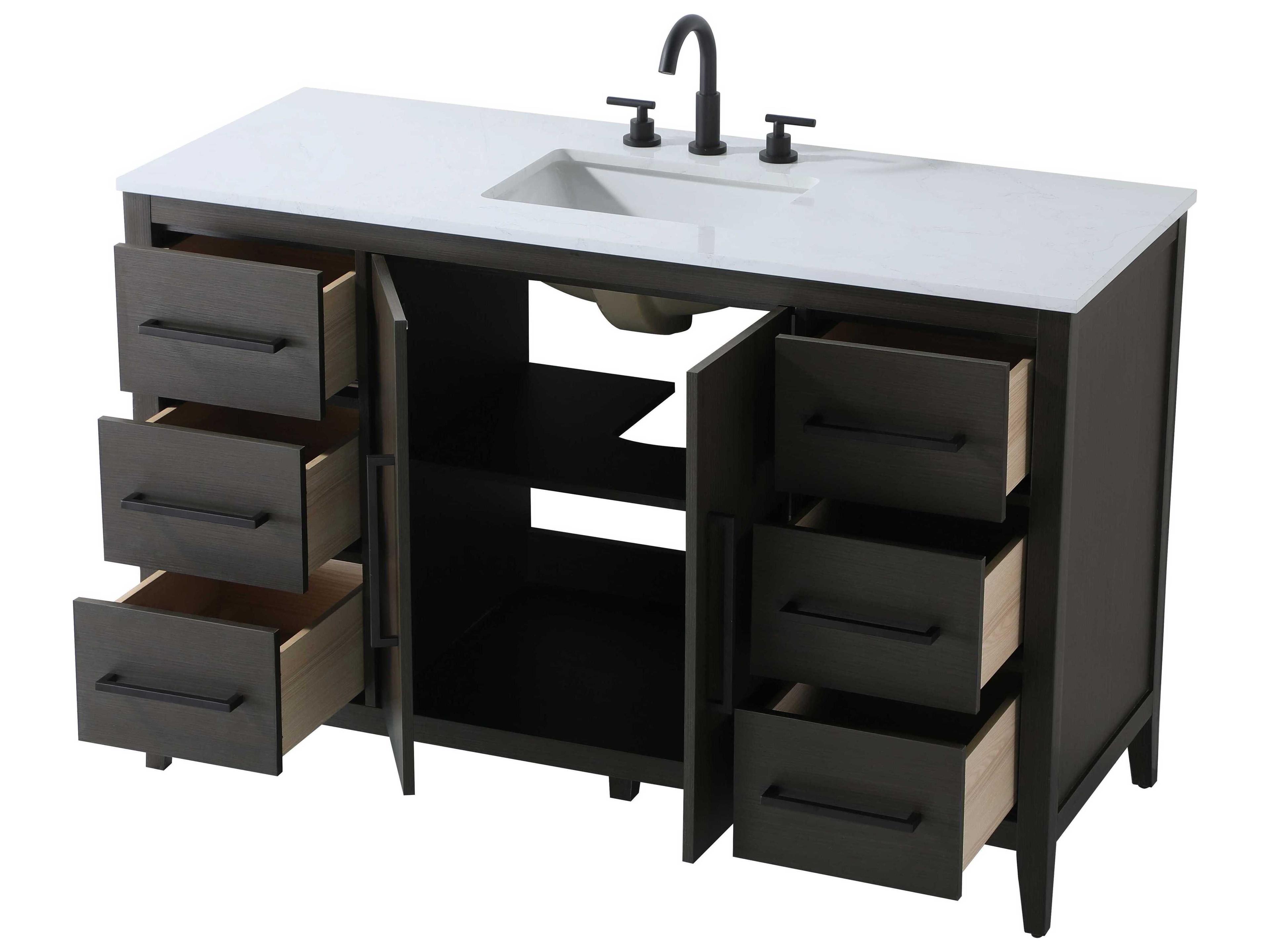 Elegant Lighting Millie Mocha Brown Vanity