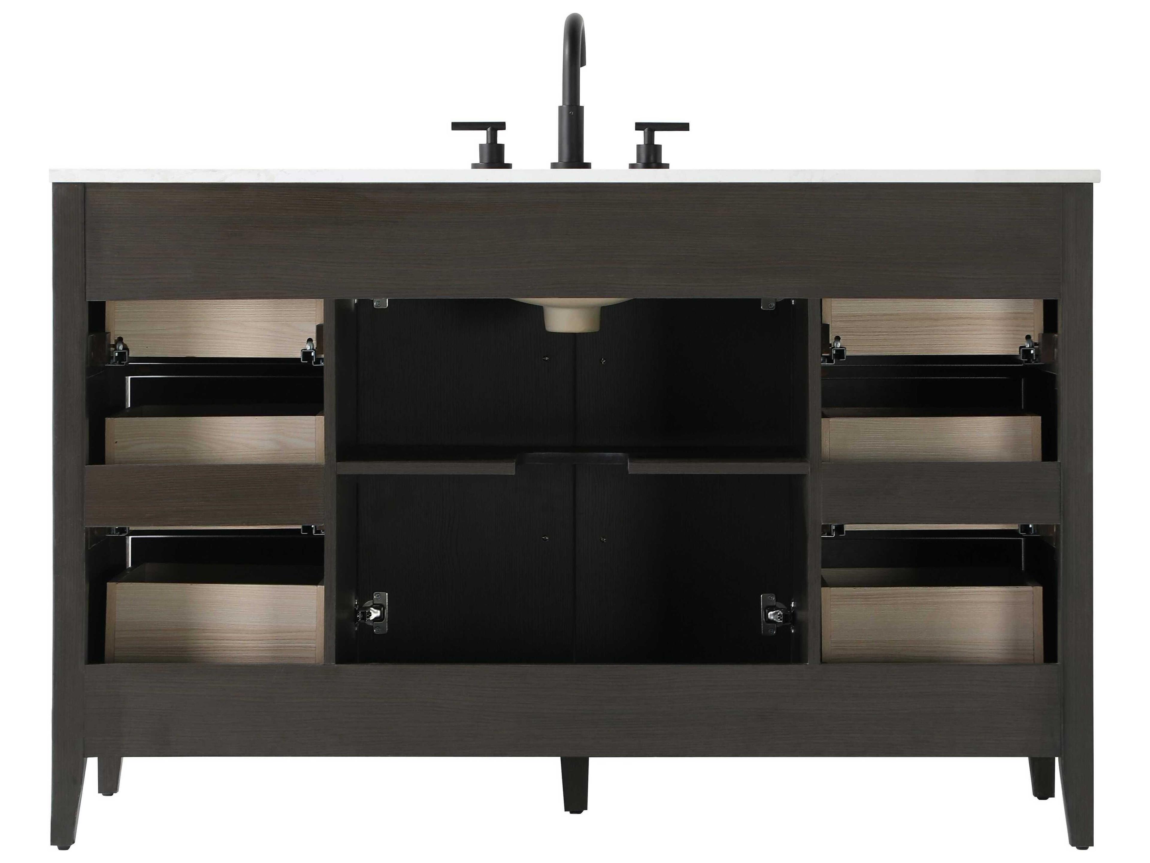 Elegant Lighting Millie Mocha Brown Vanity