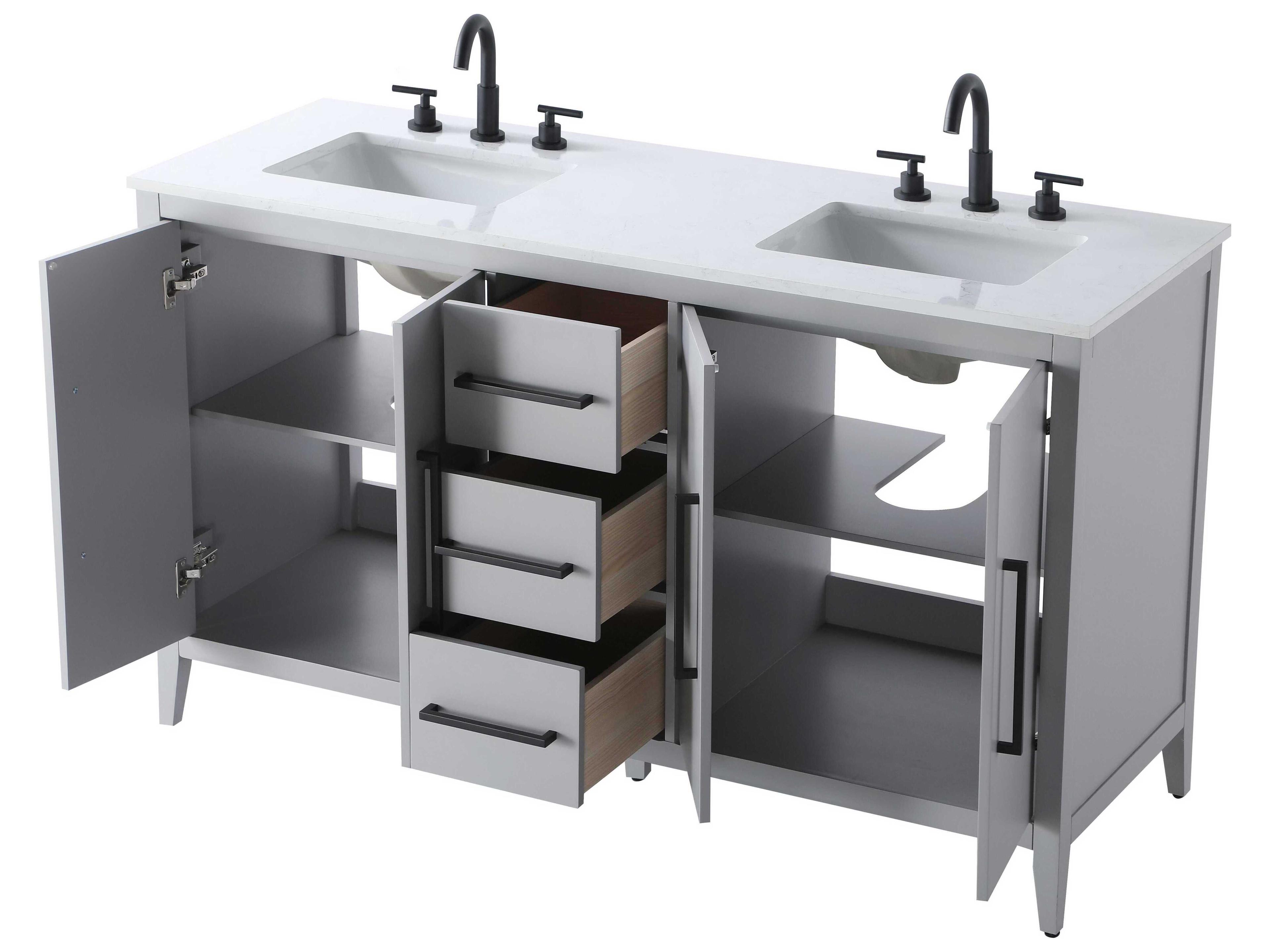 Elegant Lighting Millie Grey Vanity