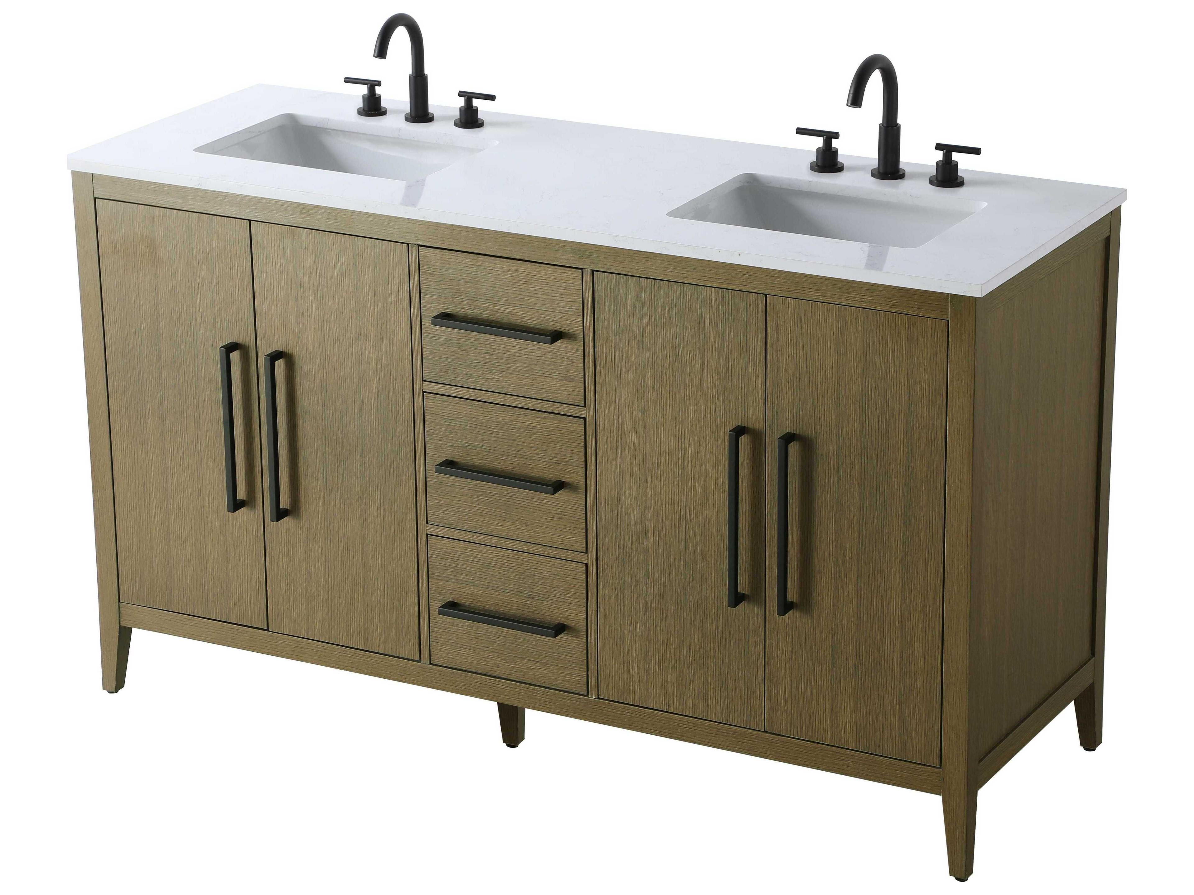 Elegant Lighting Millie Chestnut Brown Vanity