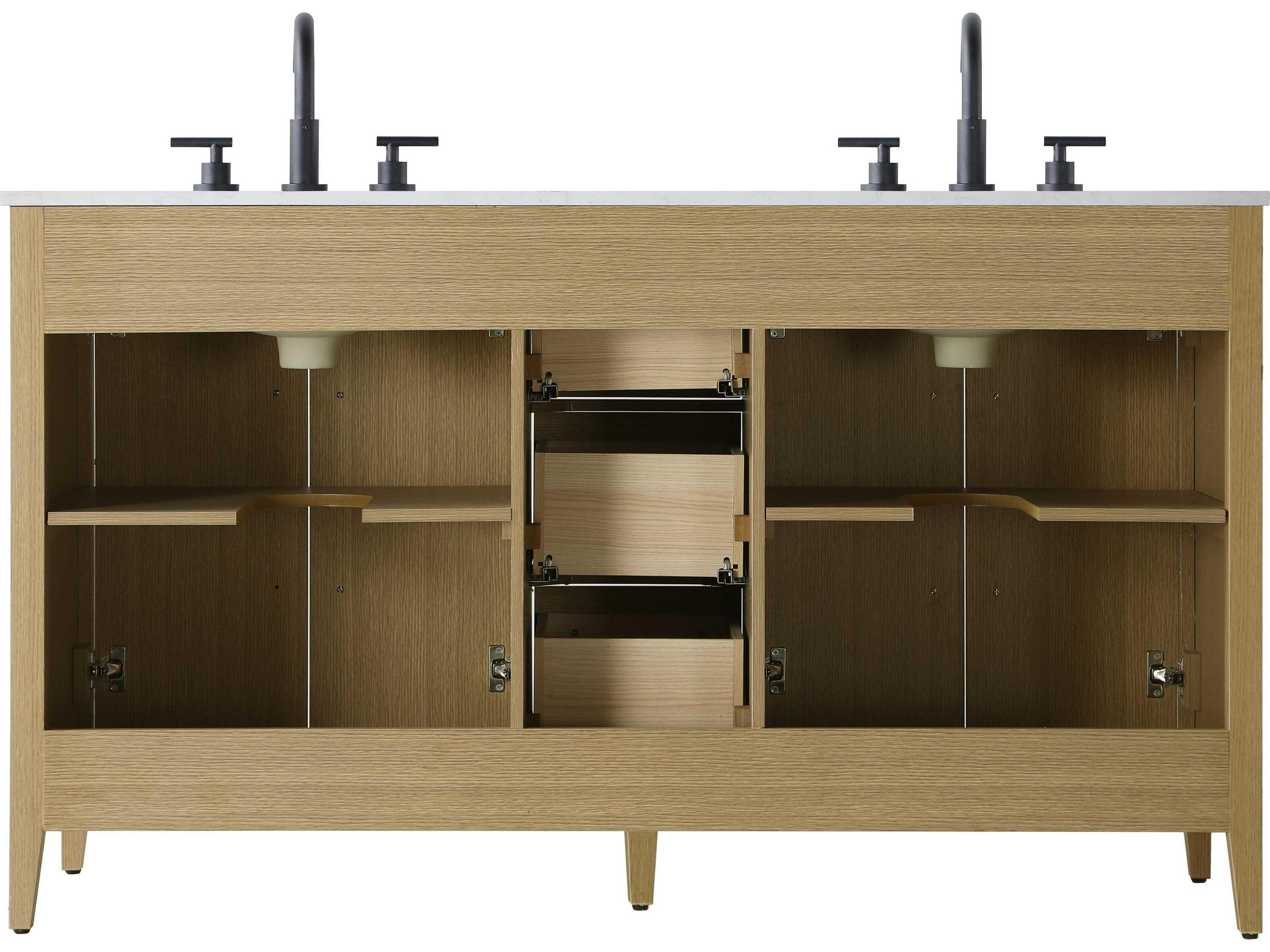 Elegant Lighting Millie Honey Brown Vanity