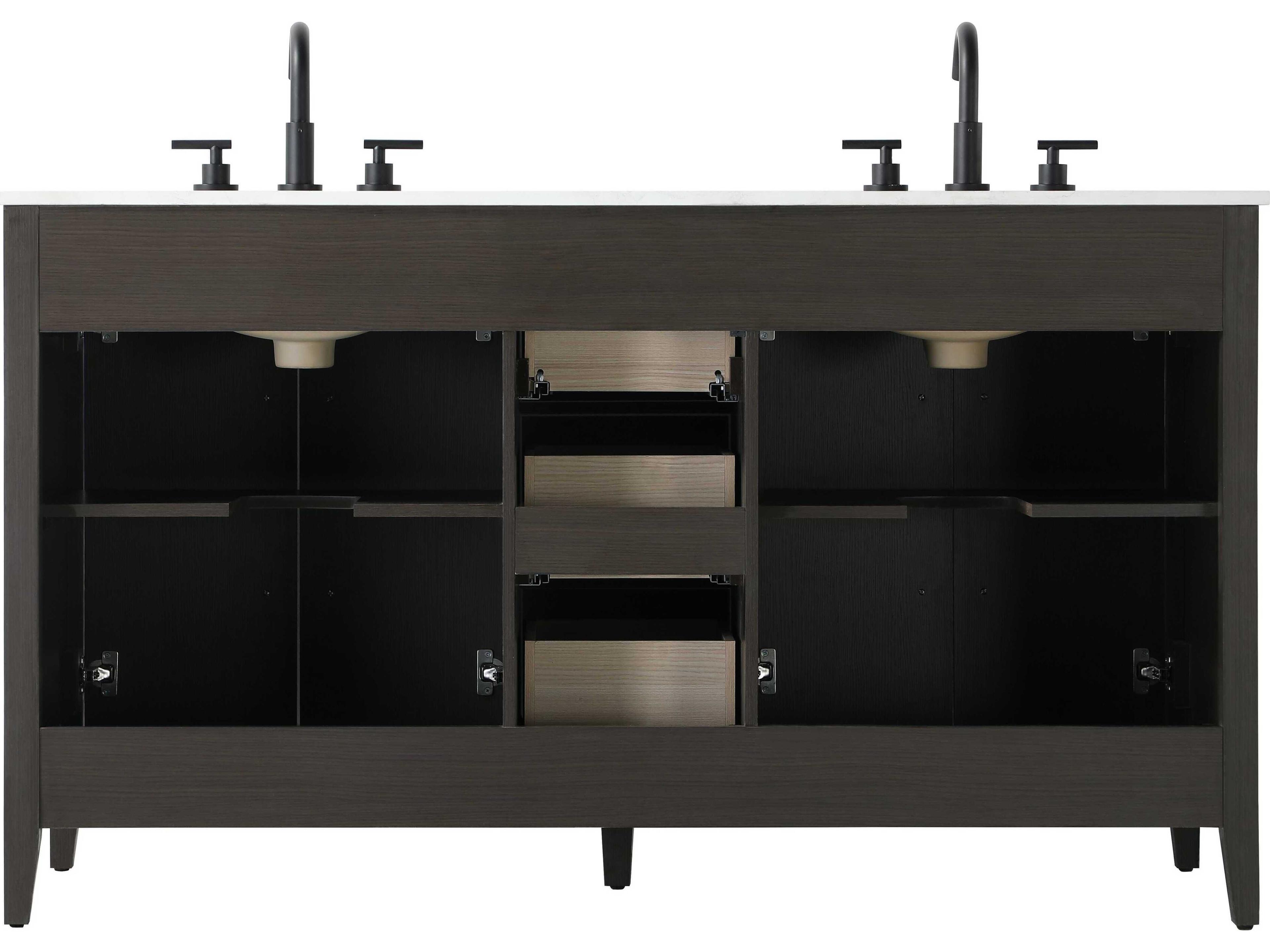 Elegant Lighting Millie Mocha Brown Vanity