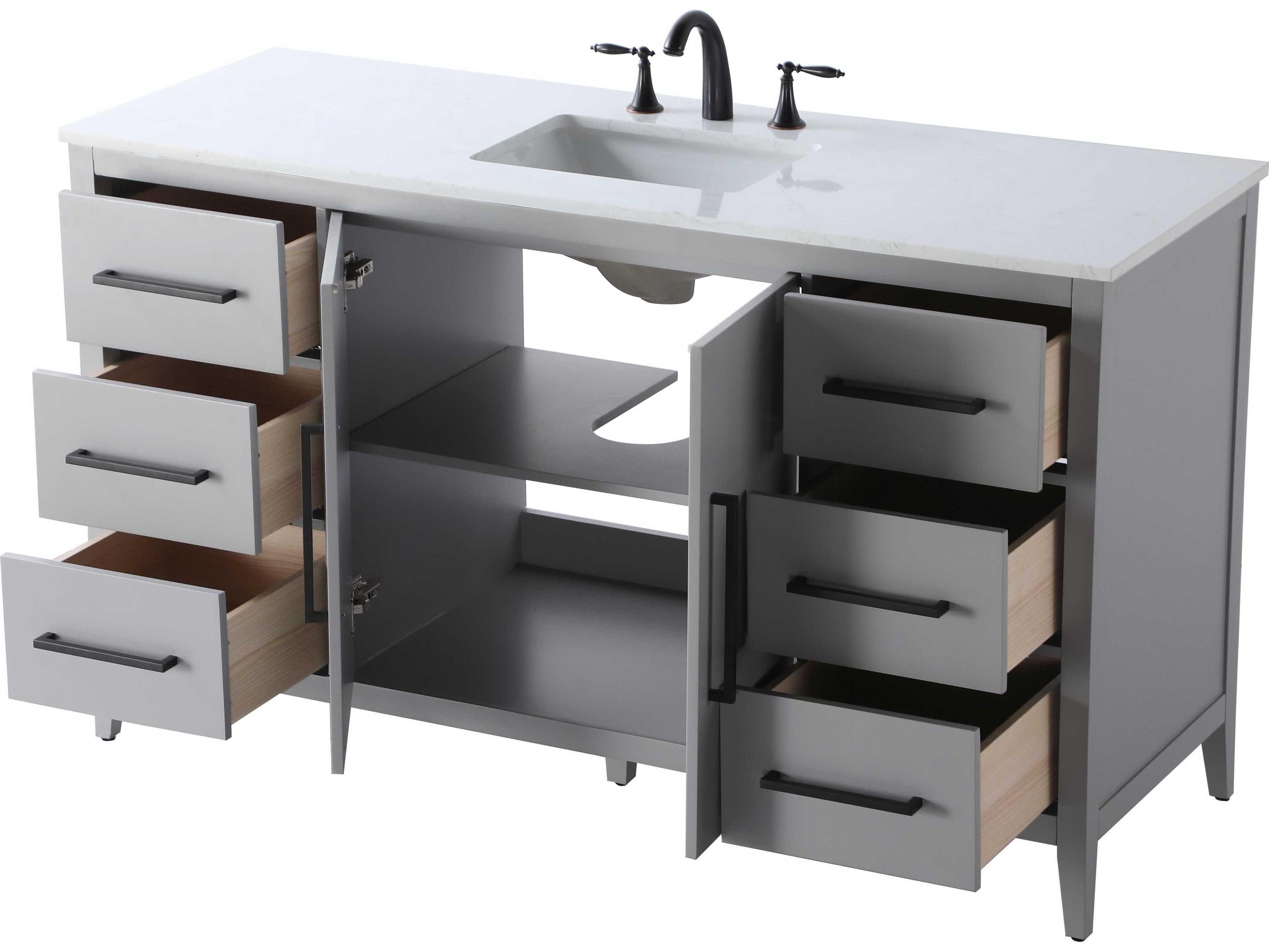 Elegant Lighting Millie Grey Vanity