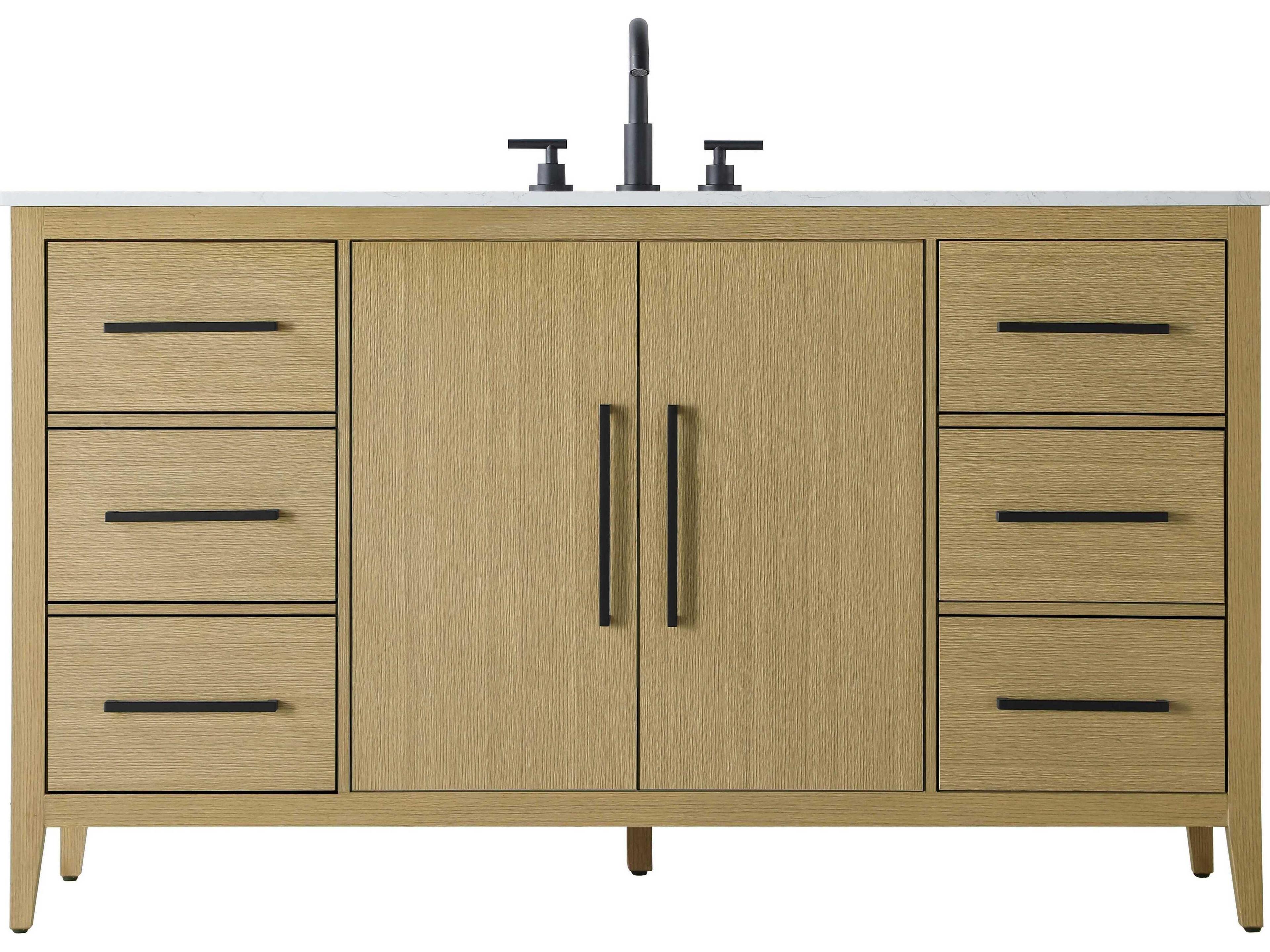 Elegant Lighting Millie Honey Brown Vanity