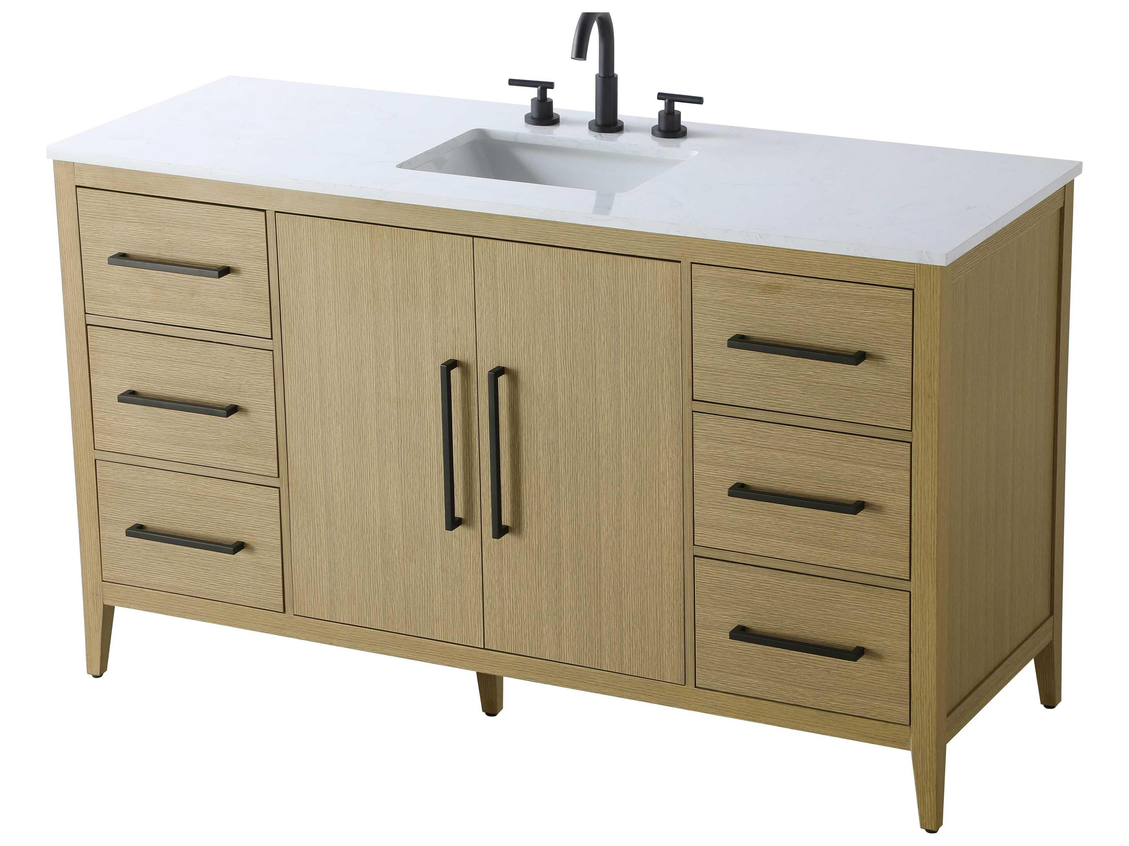 Elegant Lighting Millie Honey Brown Vanity