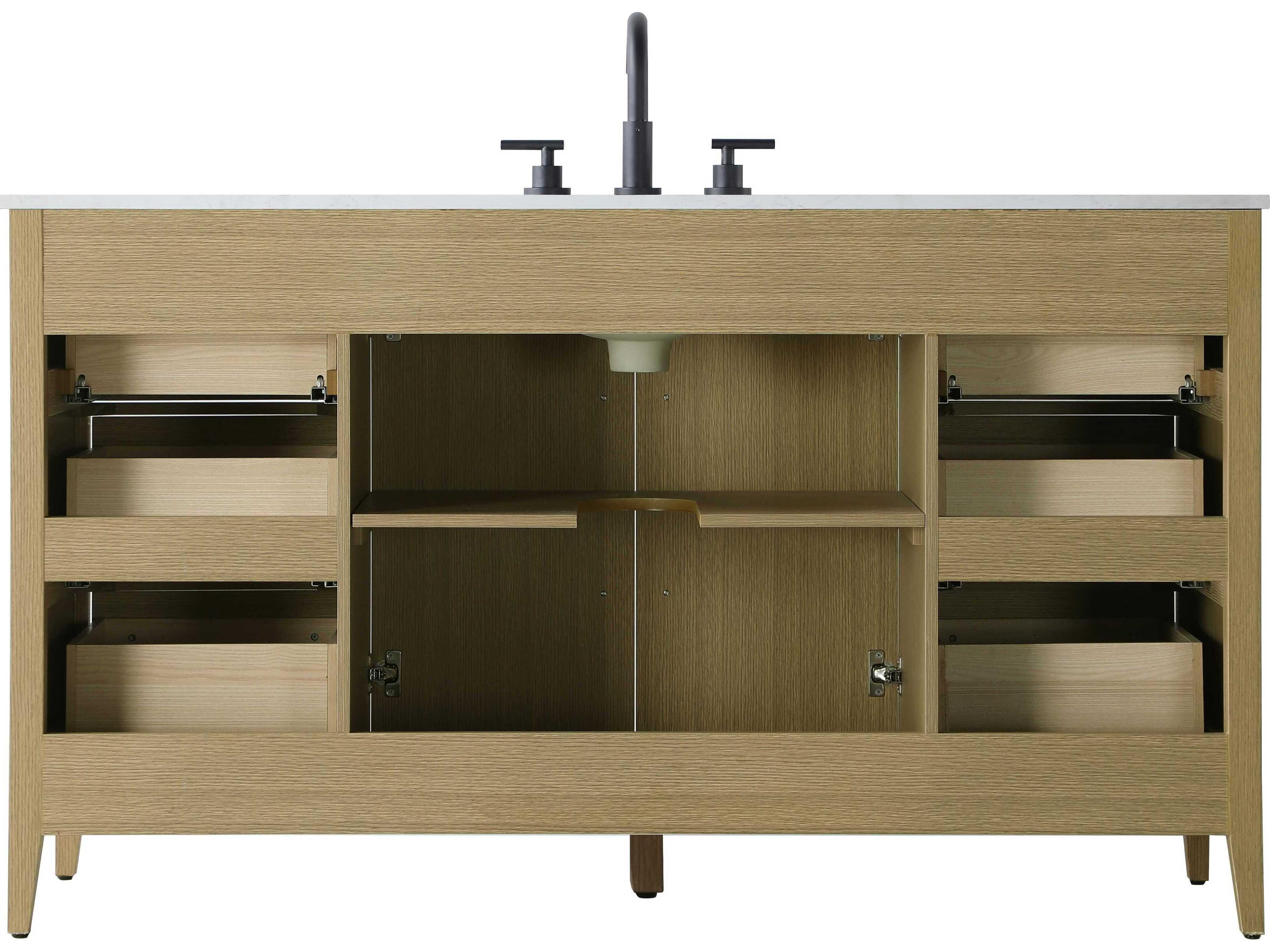 Elegant Lighting Millie Honey Brown Vanity