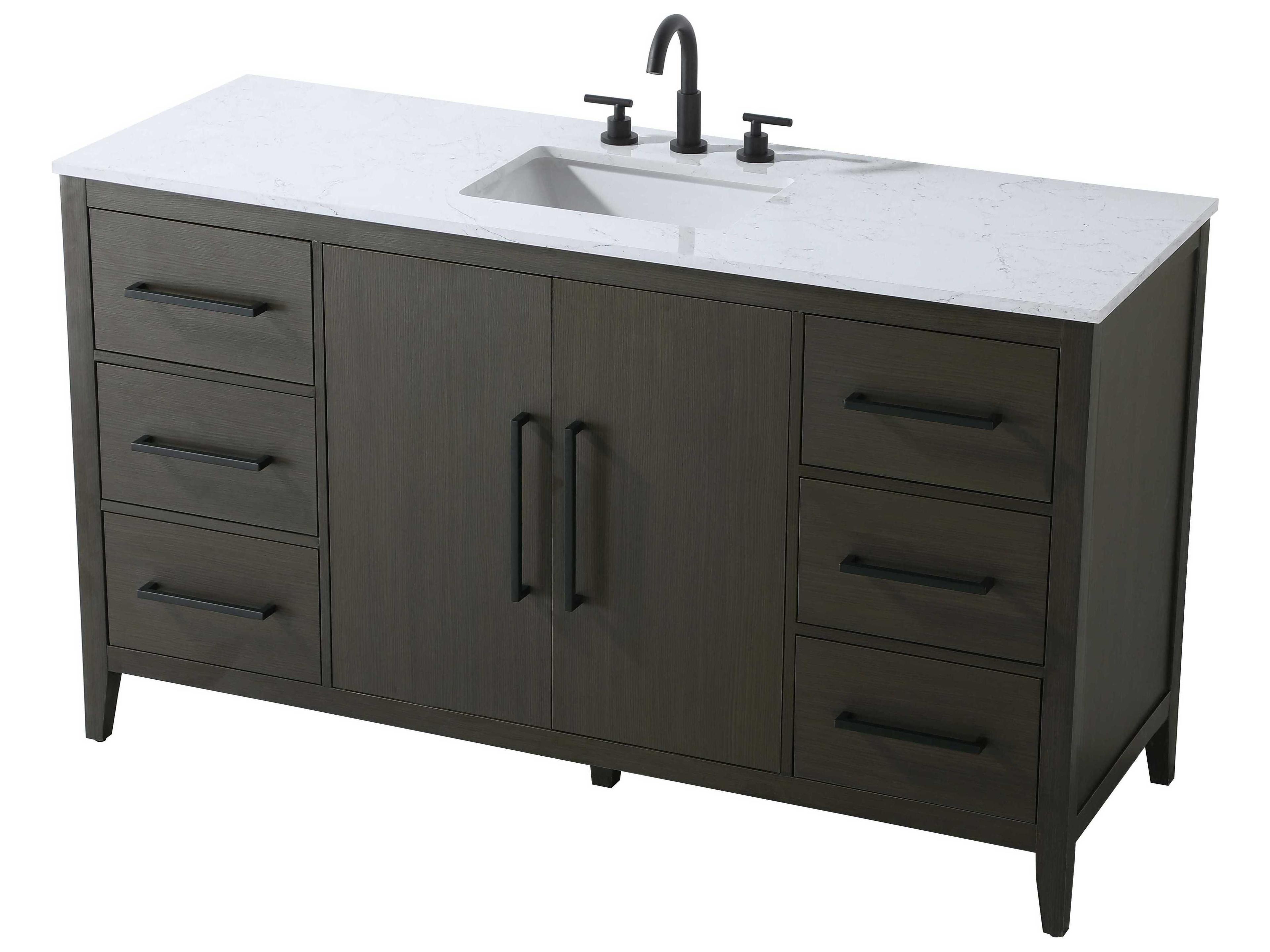 Elegant Lighting Millie Mocha Brown Vanity