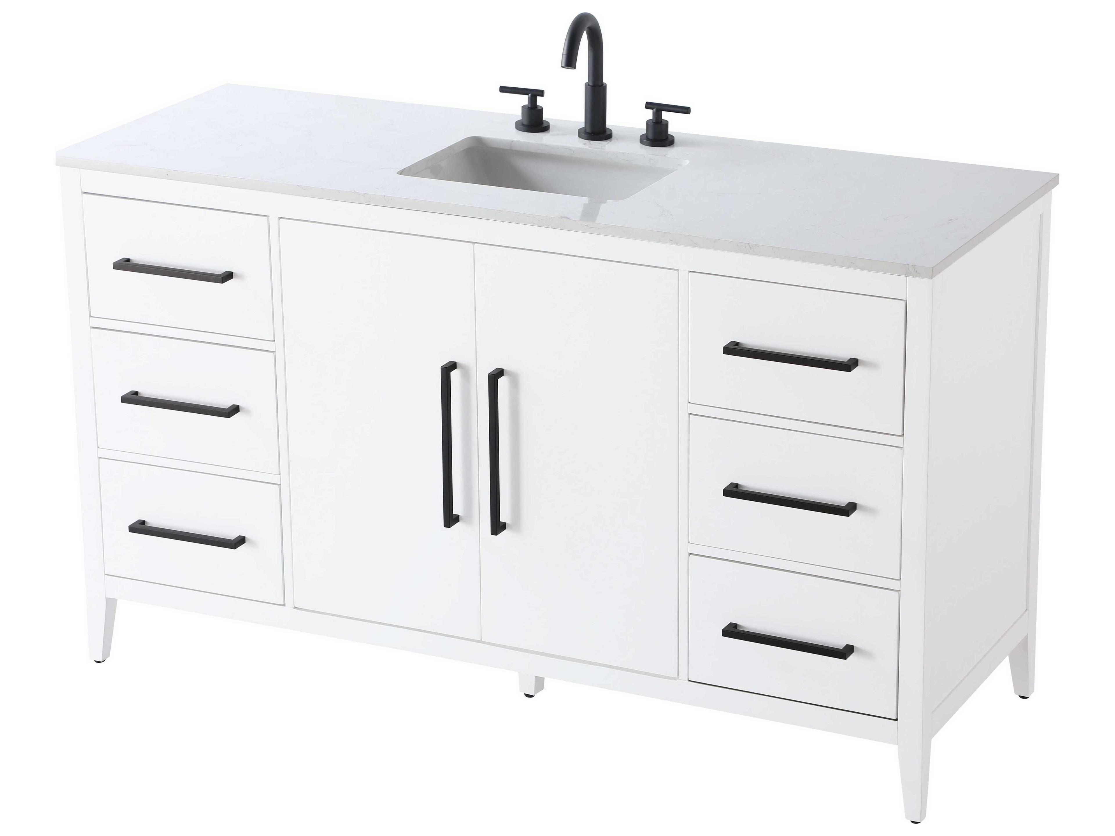 Elegant Lighting Millie White Vanity