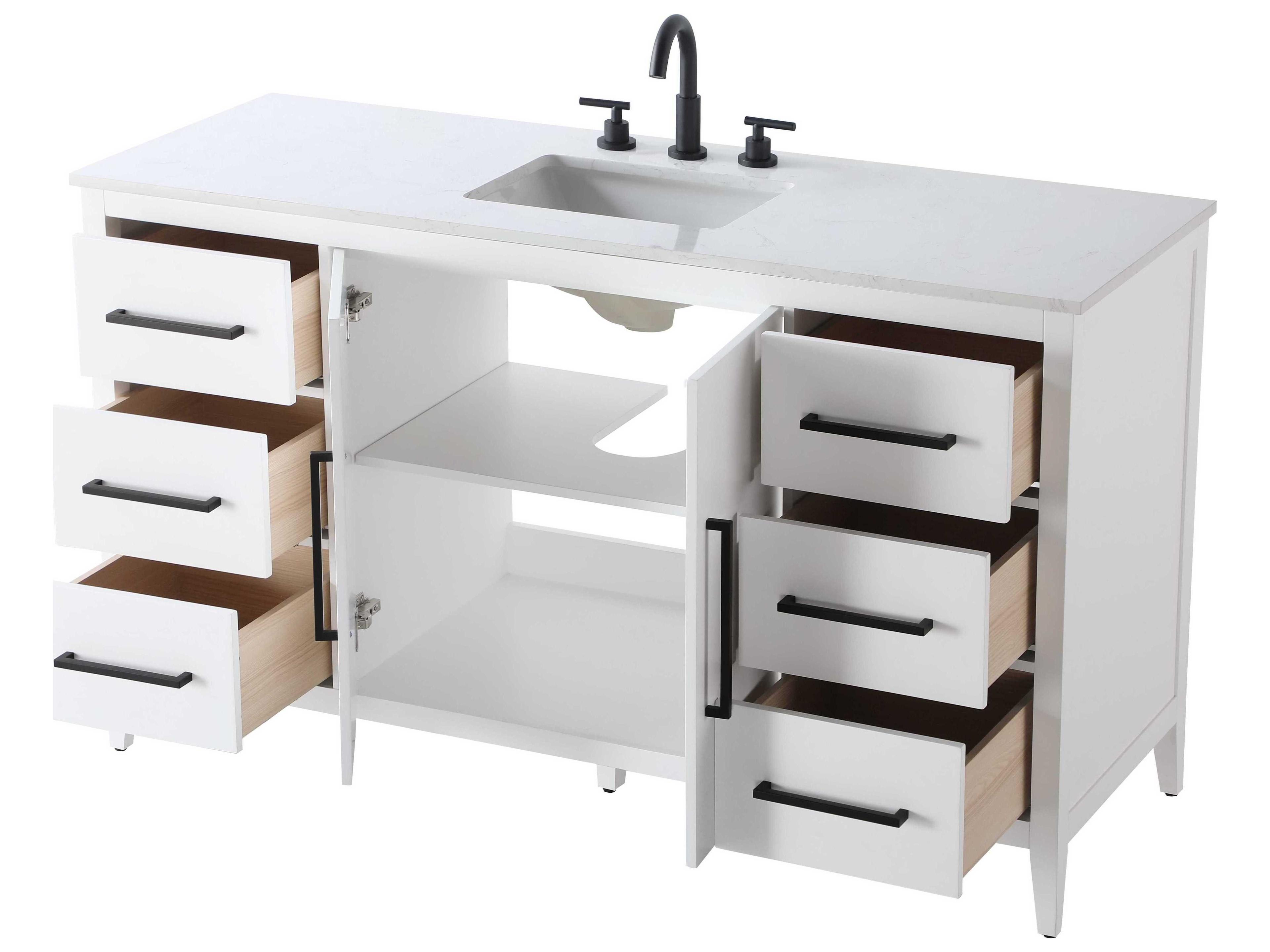 Elegant Lighting Millie White Vanity