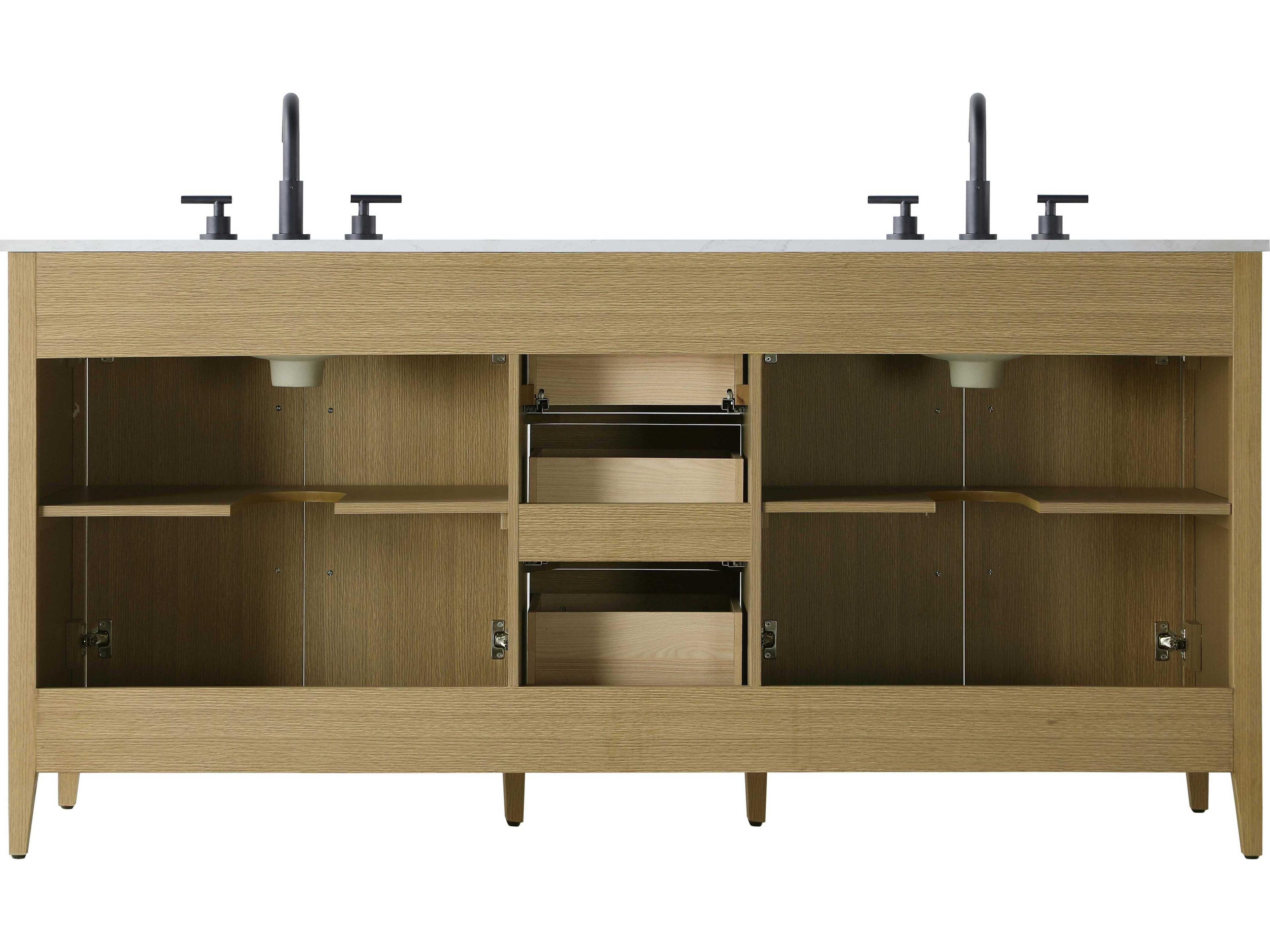 Elegant Lighting Millie Honey Brown Vanity