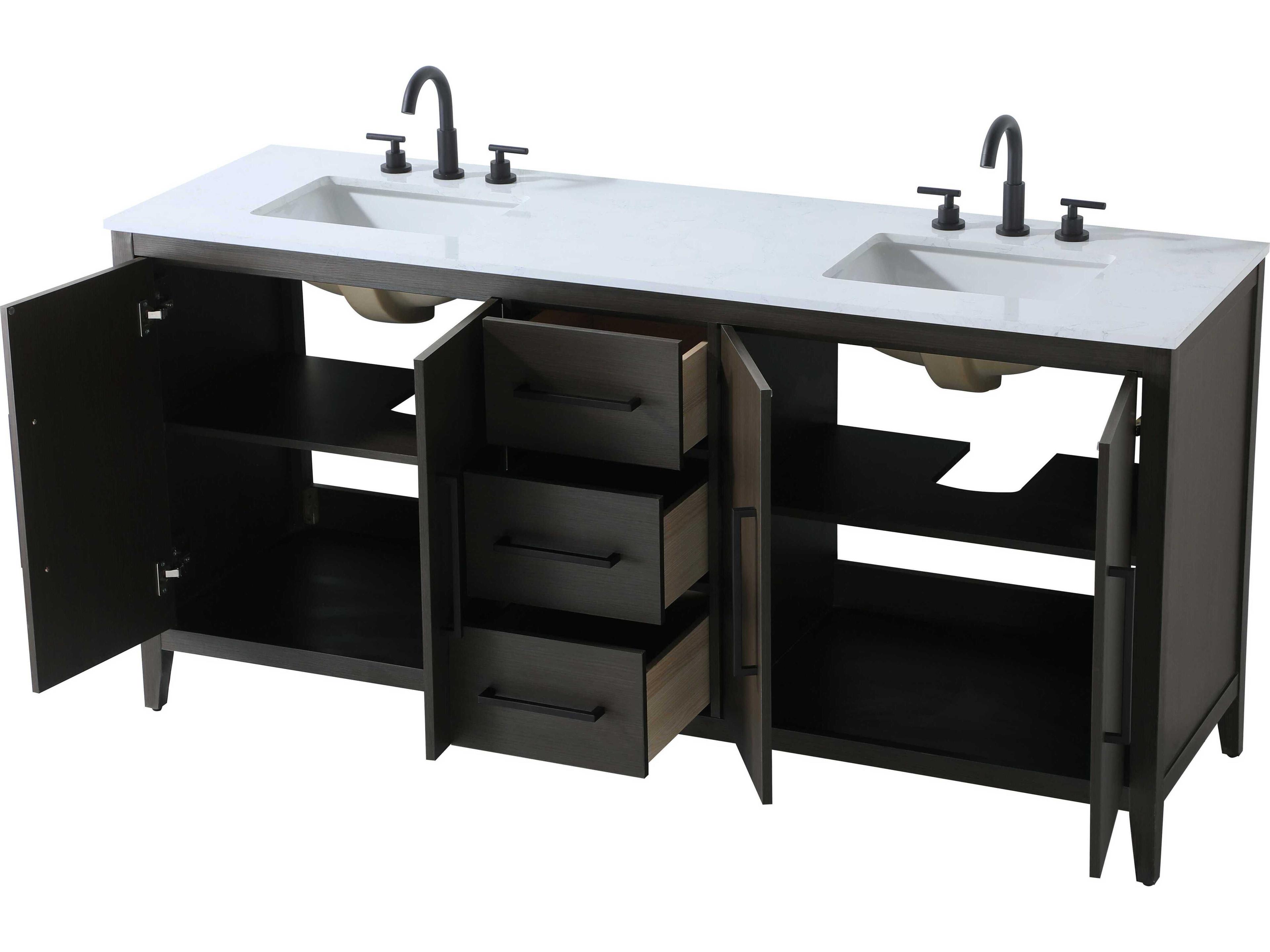 Elegant Lighting Millie Mocha Brown Vanity