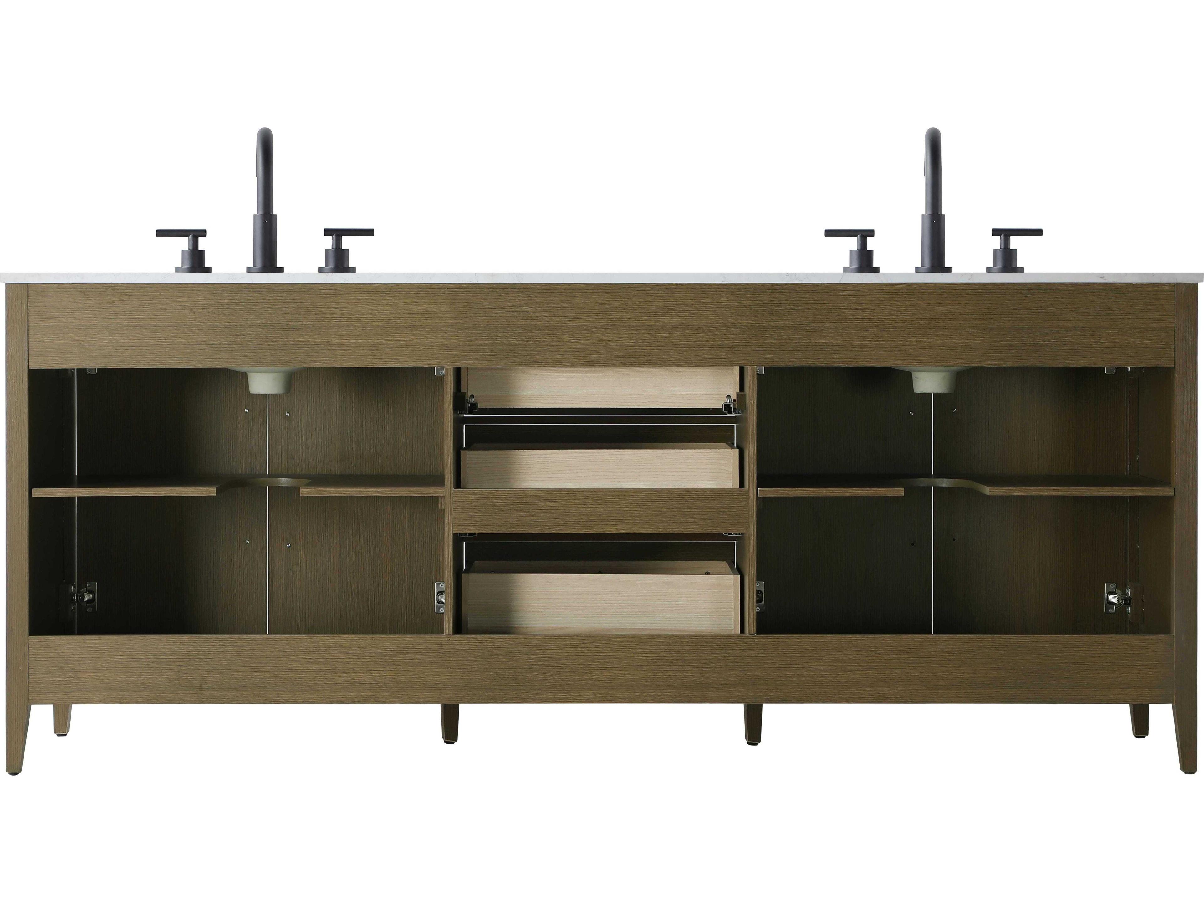 Elegant Lighting Millie Chestnut Brown Vanity