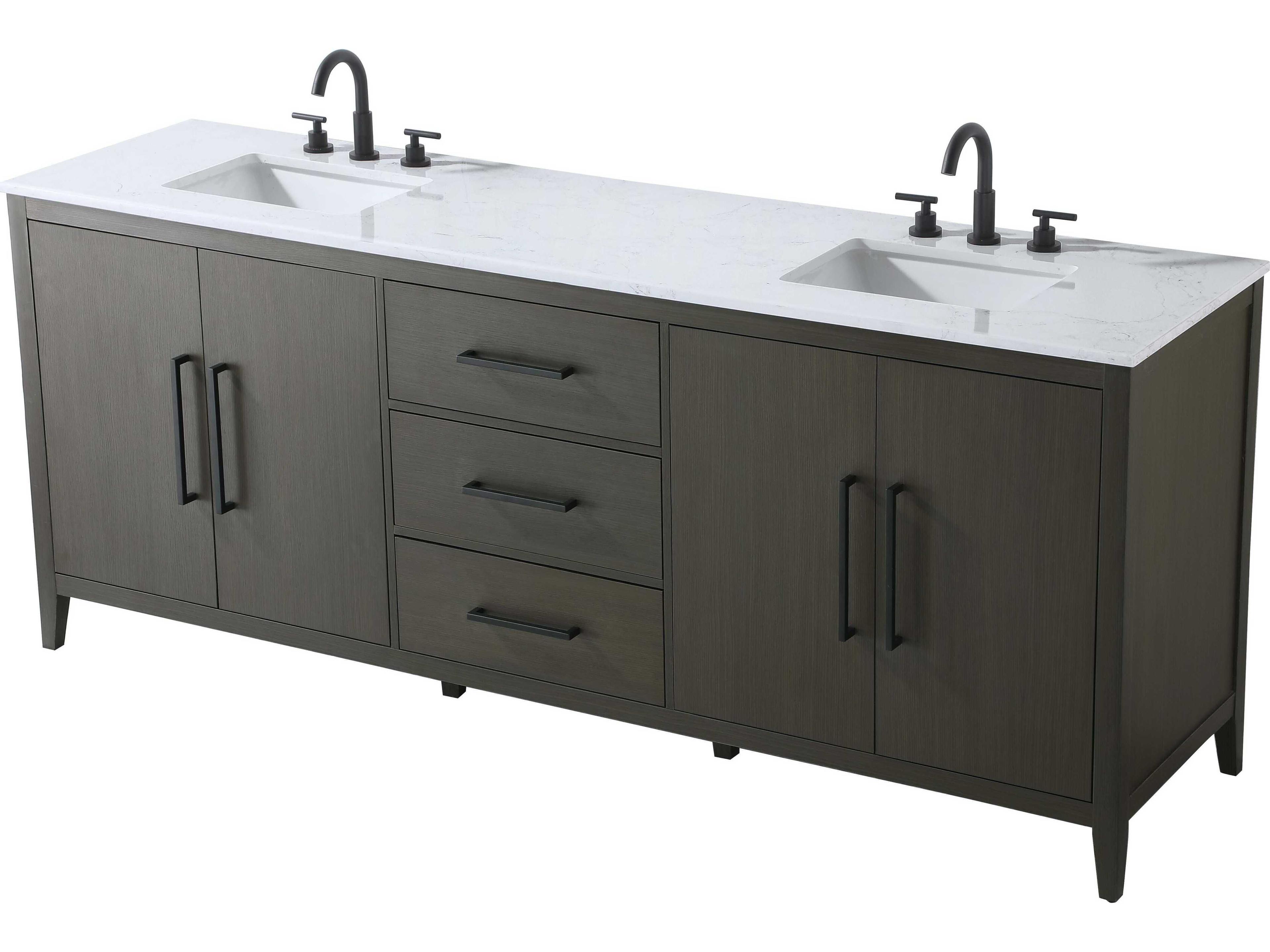 Elegant Lighting Millie Mocha Brown Vanity