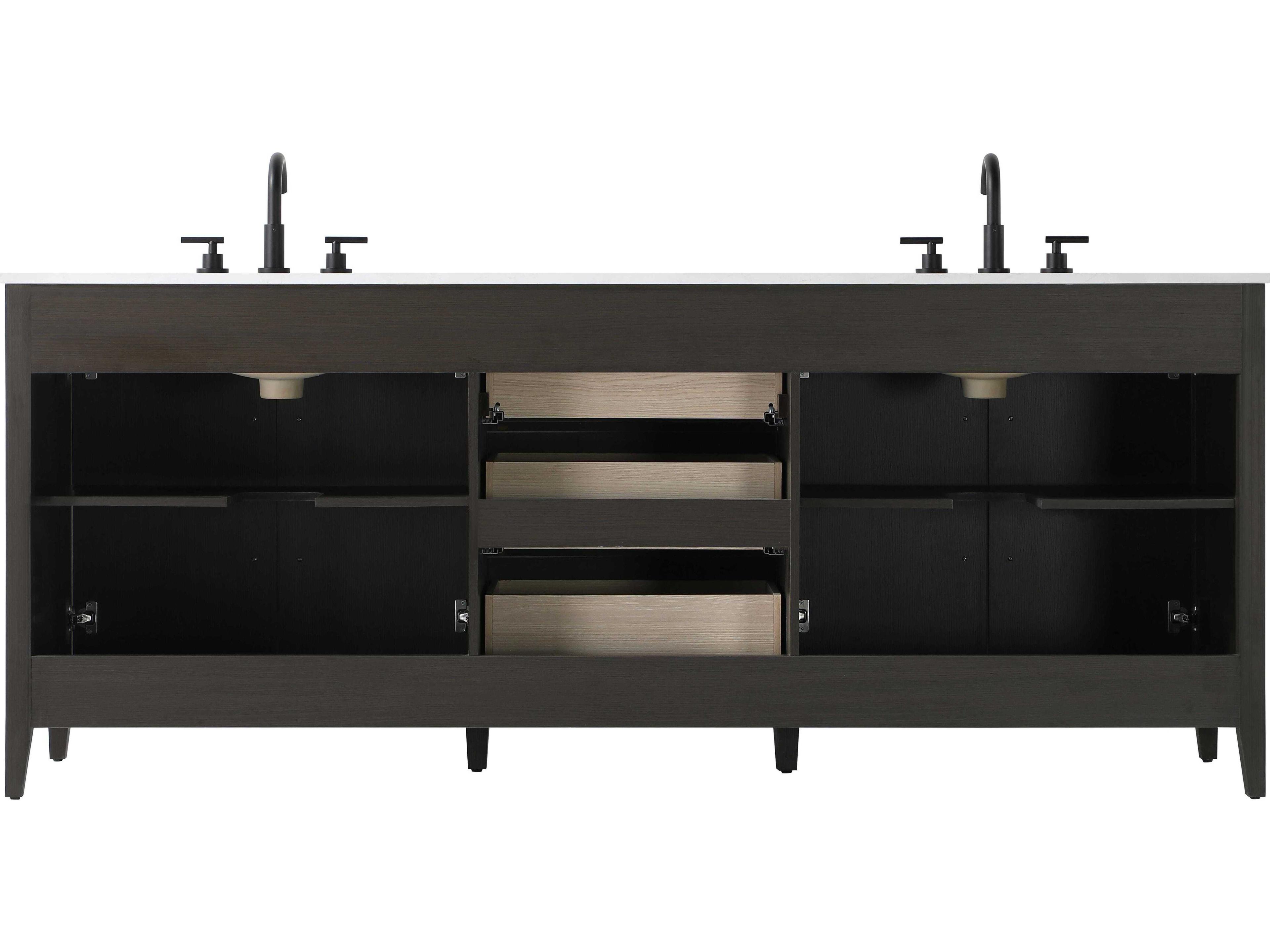 Elegant Lighting Millie Mocha Brown Vanity