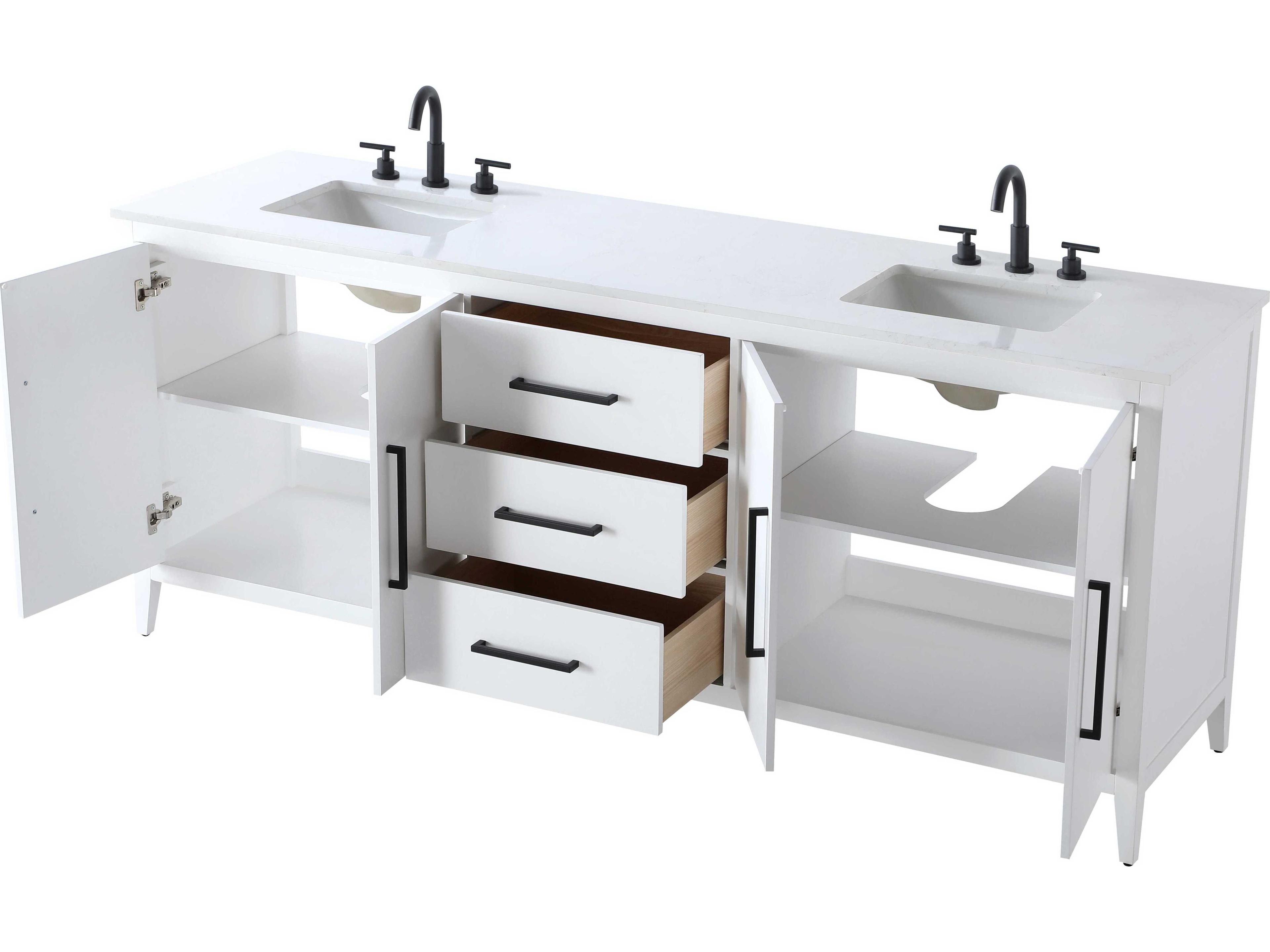 Elegant Lighting Millie White Vanity