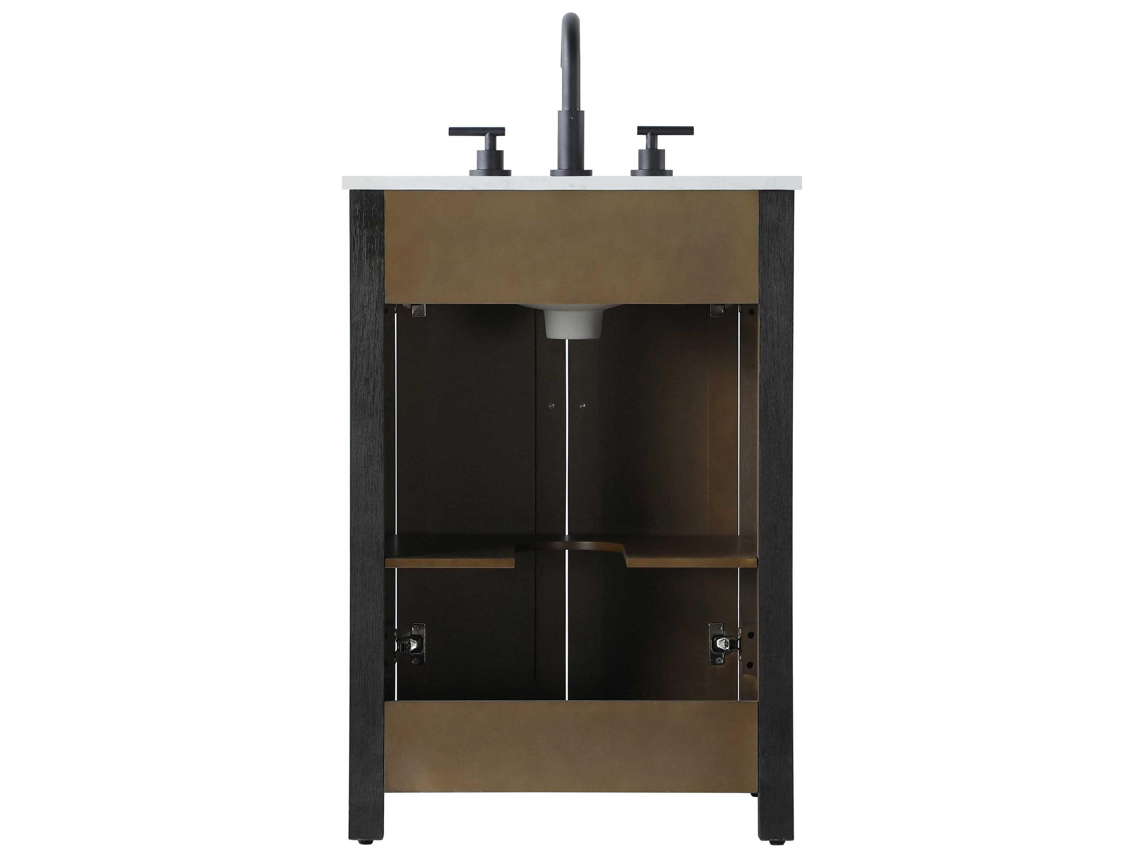 Elegant Lighting Alina Chocolate Oak Vanity