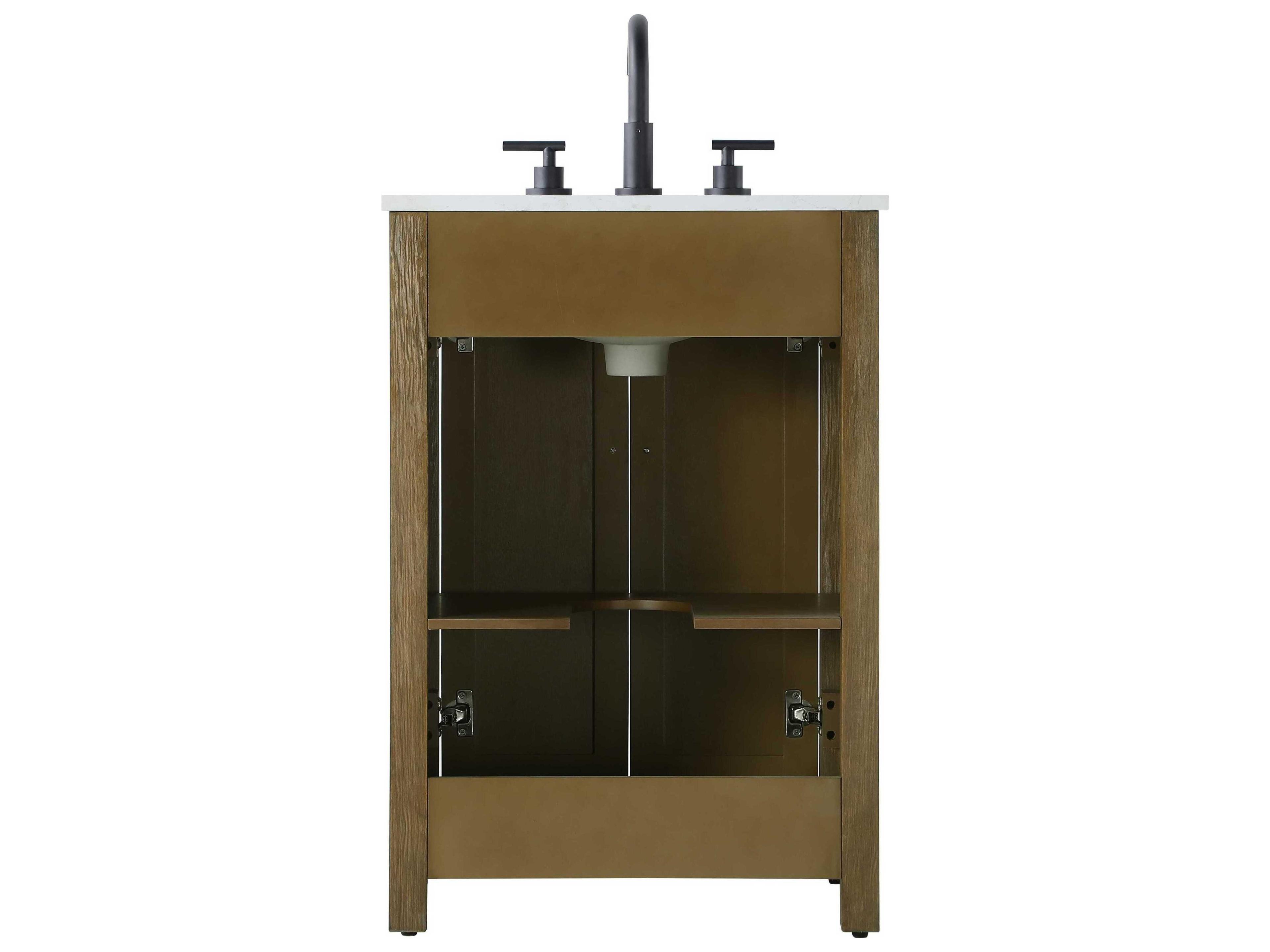 Elegant Lighting Alina Hazel Oak Vanity