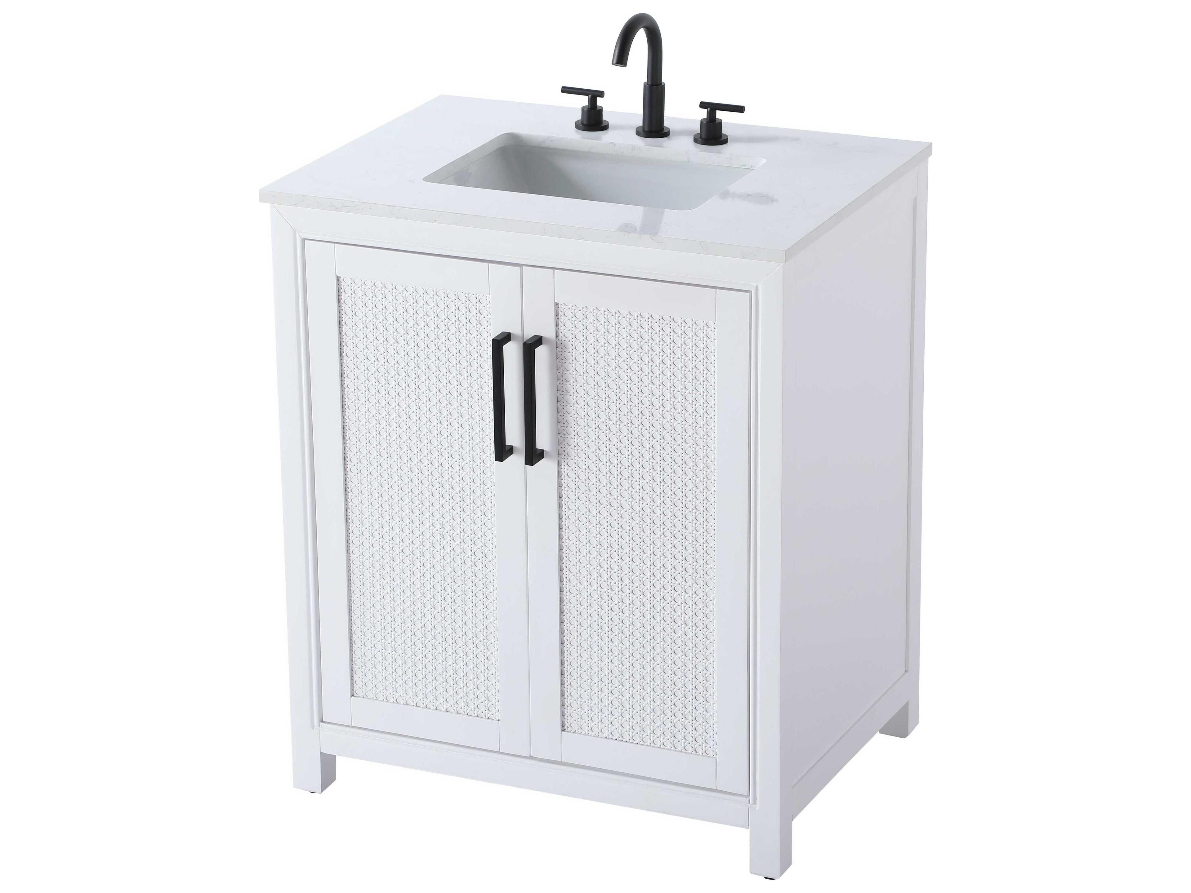Elegant Lighting Alina White Vanity