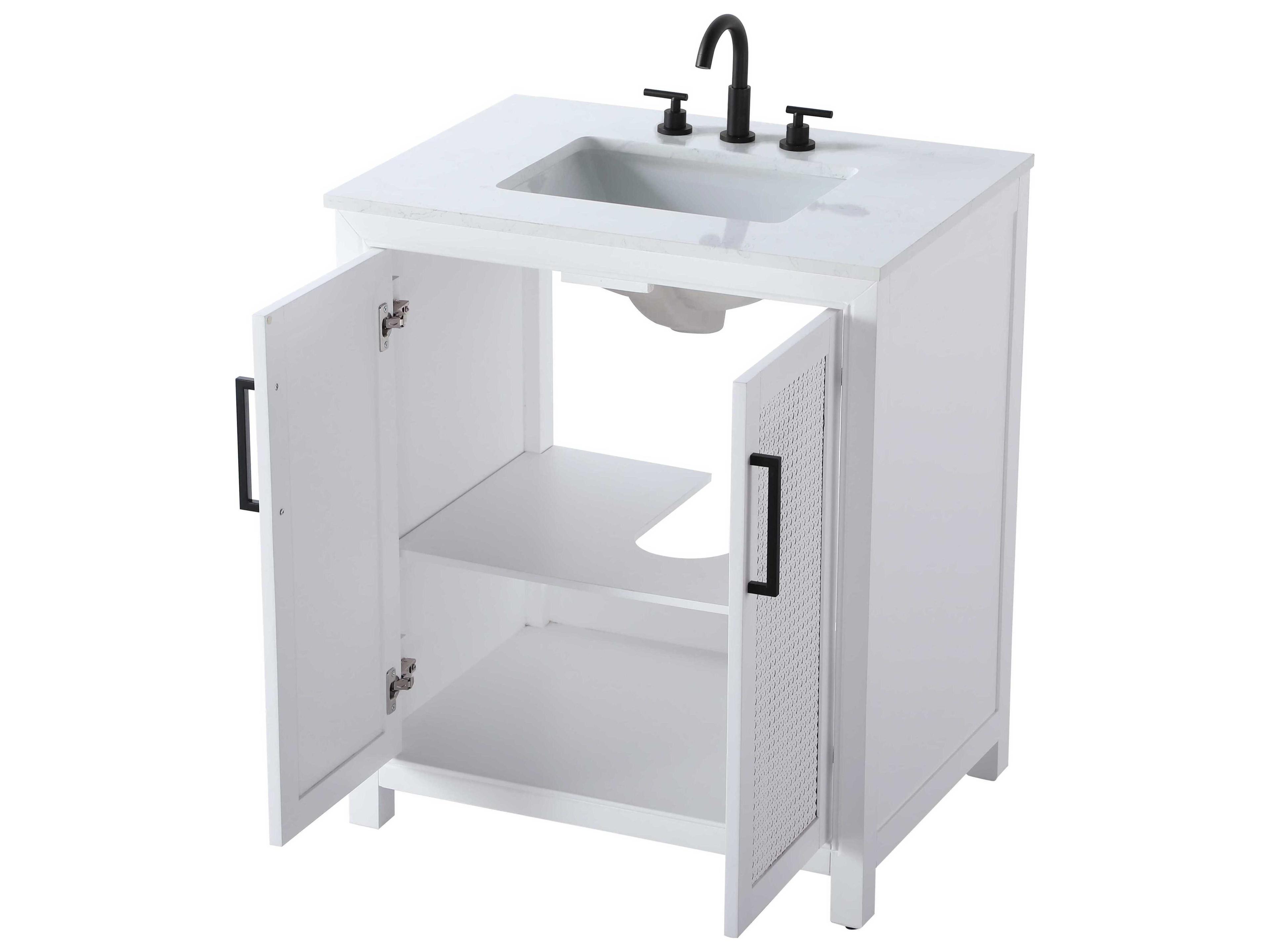Elegant Lighting Alina White Vanity