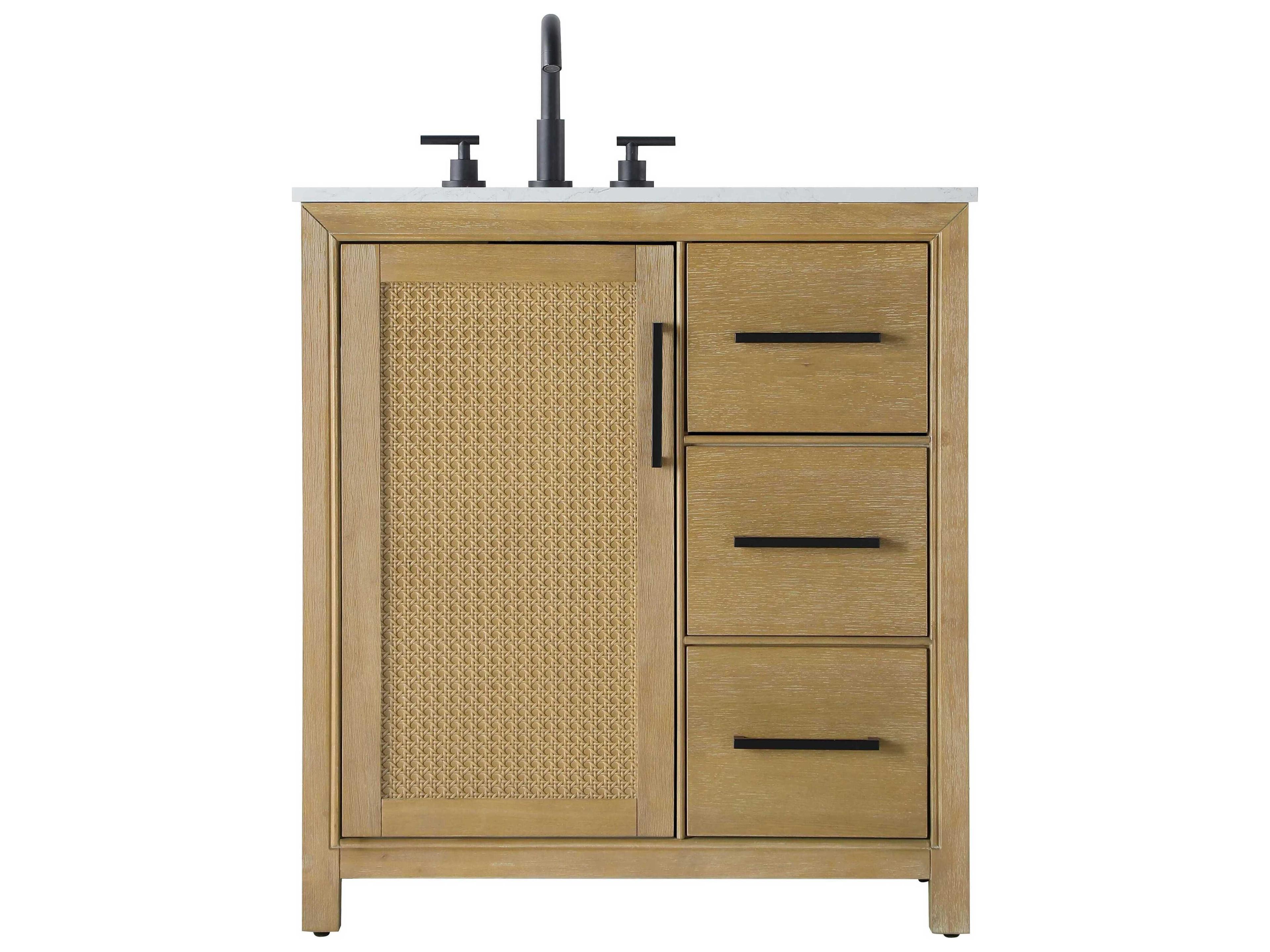 Alina Linen Oak Vanity