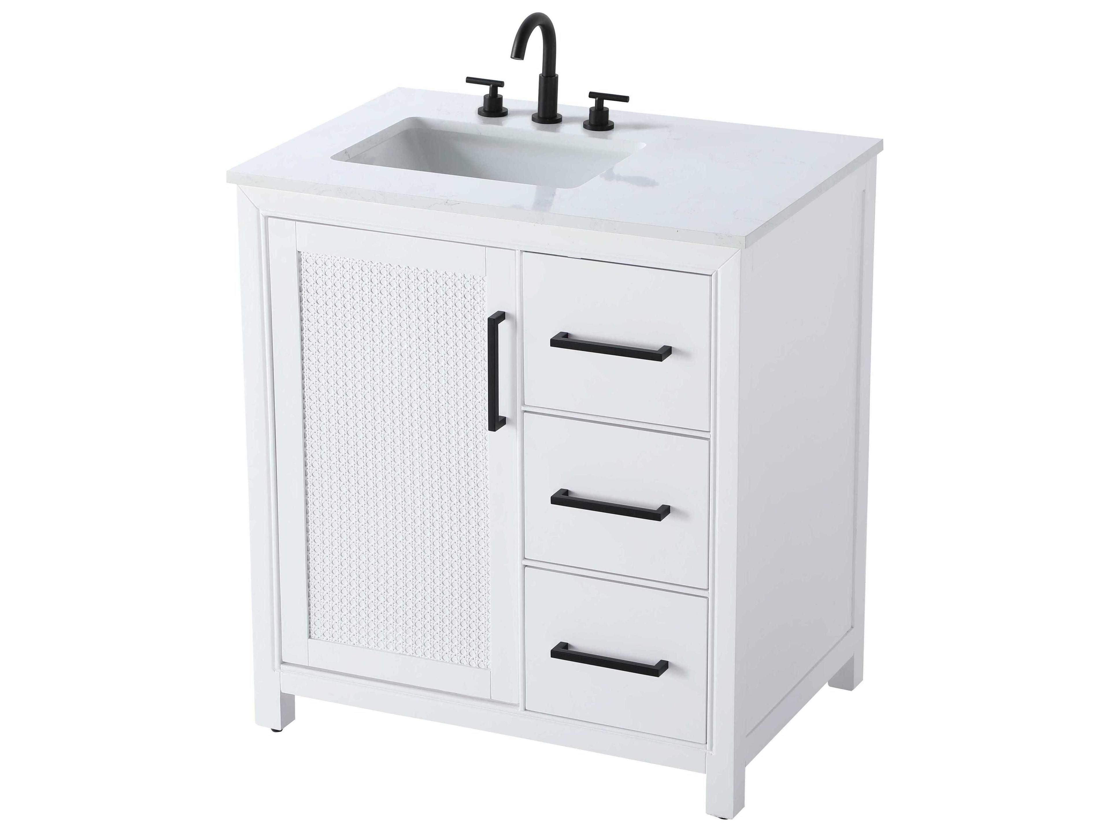 Elegant Lighting Alina White Vanity