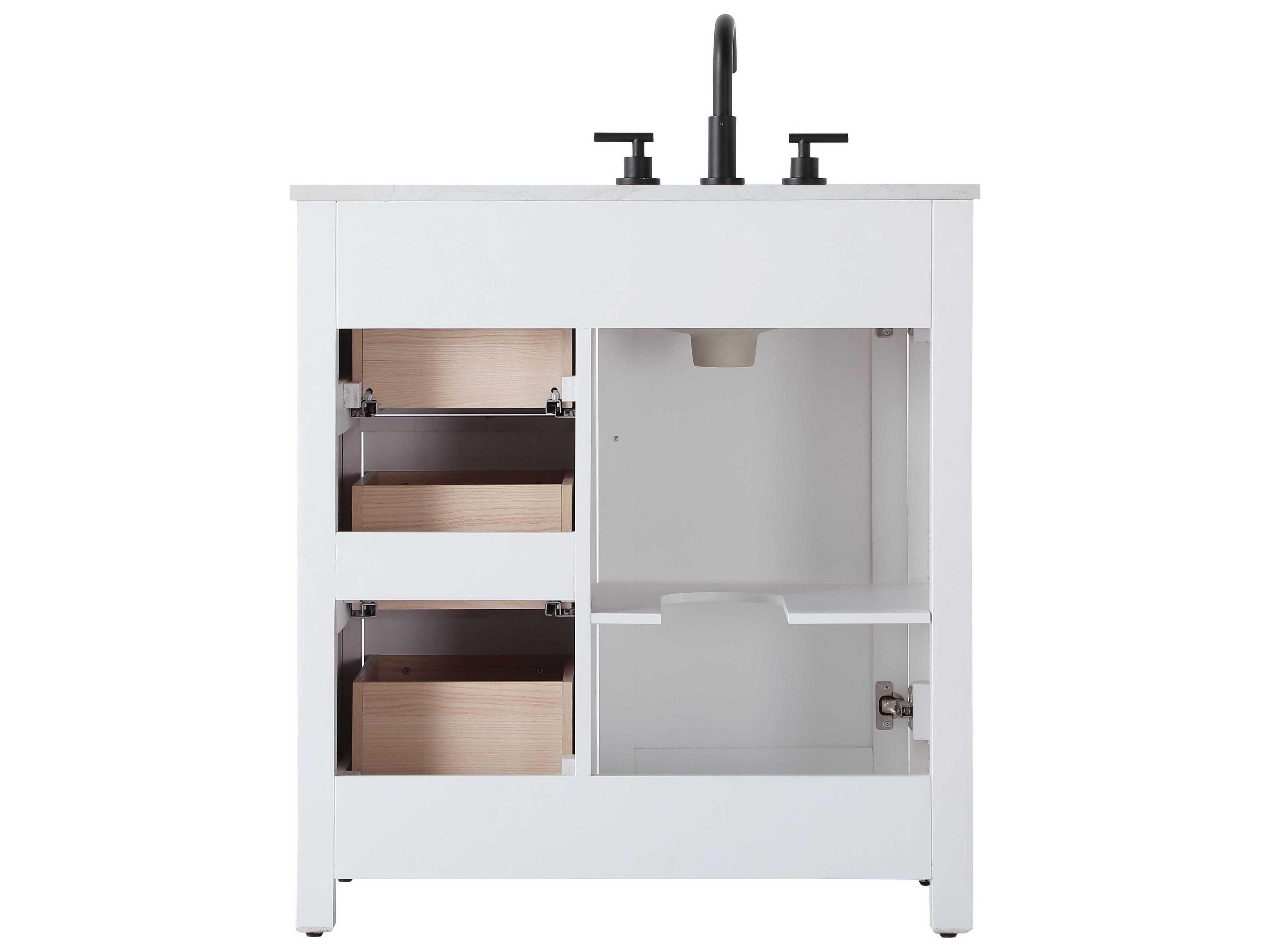 Elegant Lighting Alina White Vanity
