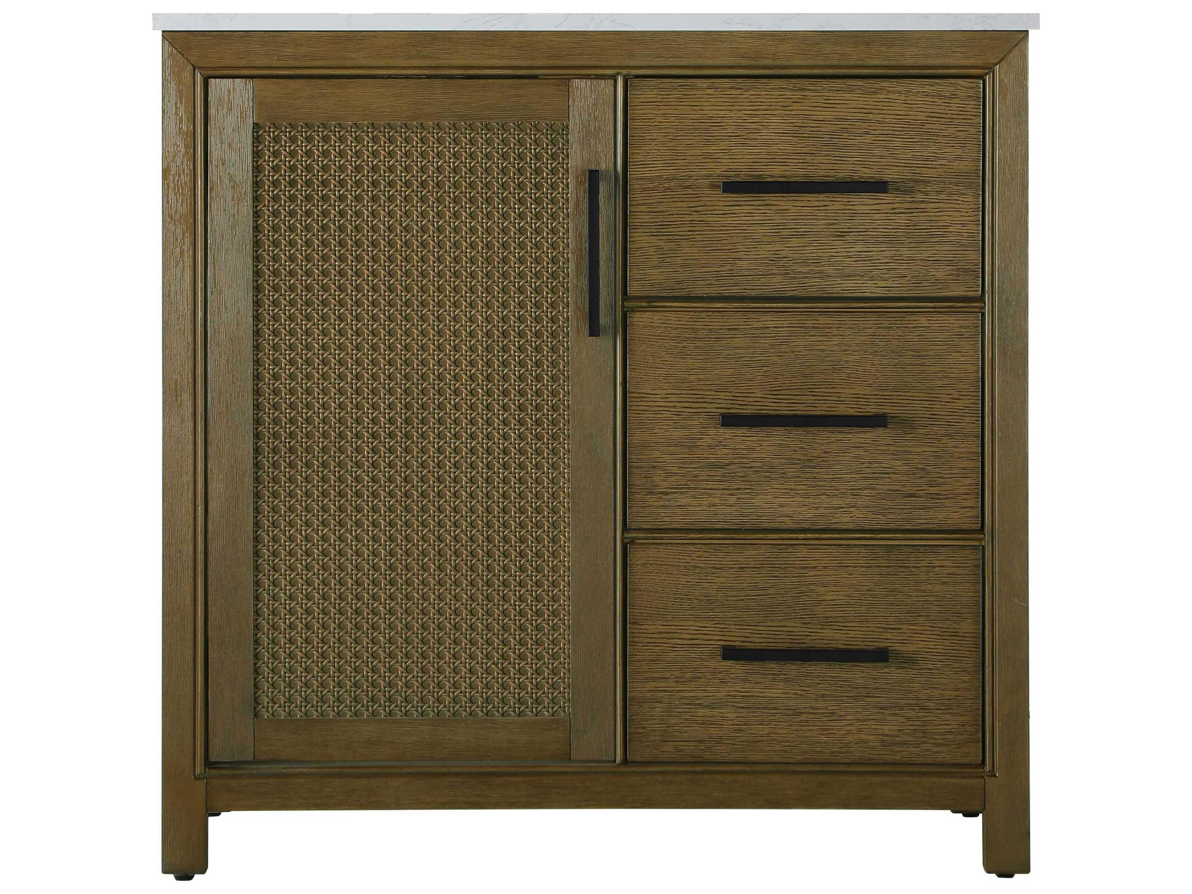 Elegant Lighting Alina Hazel Oak Vanity