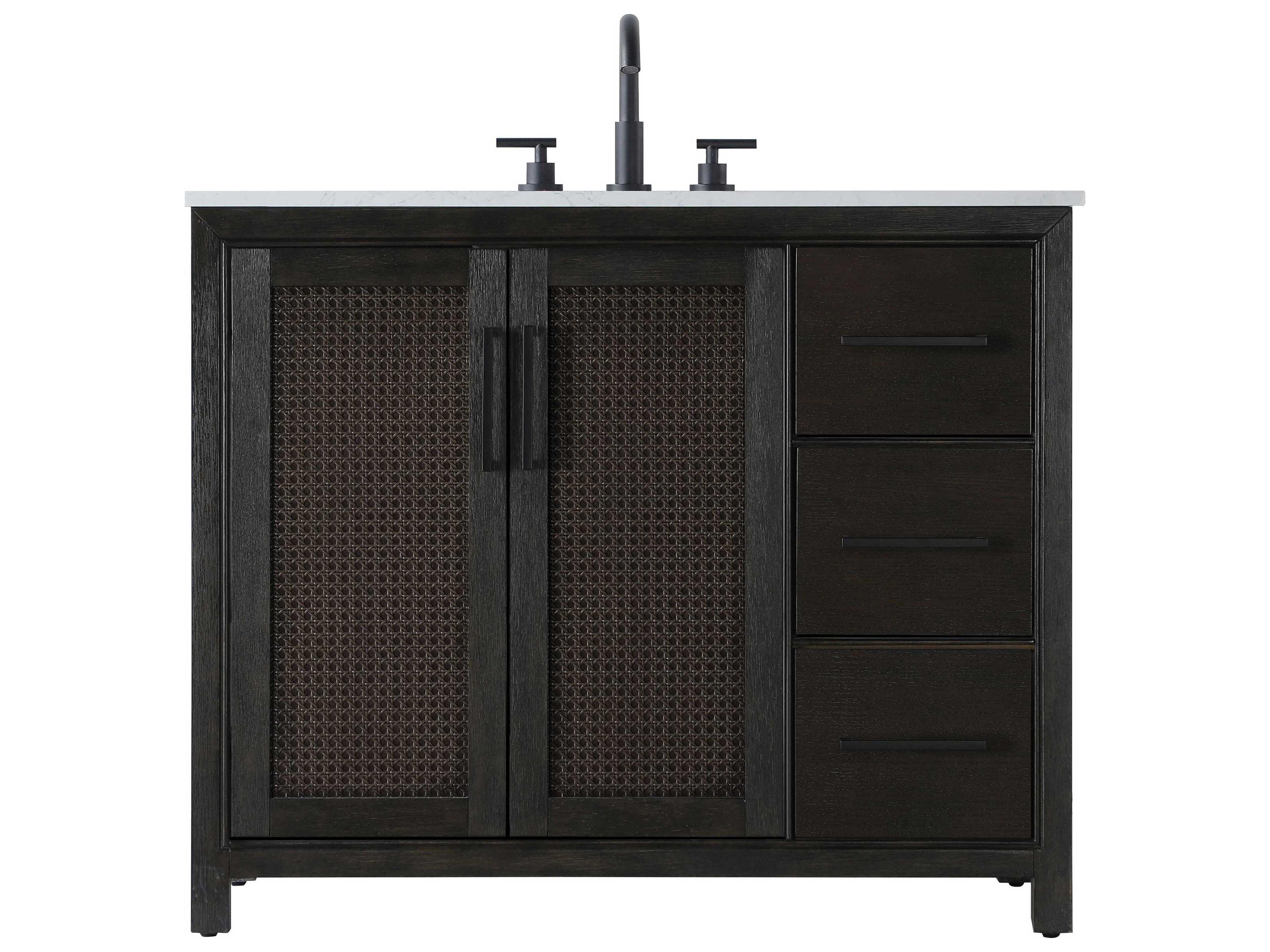 Alina Chocolate Oak Vanity