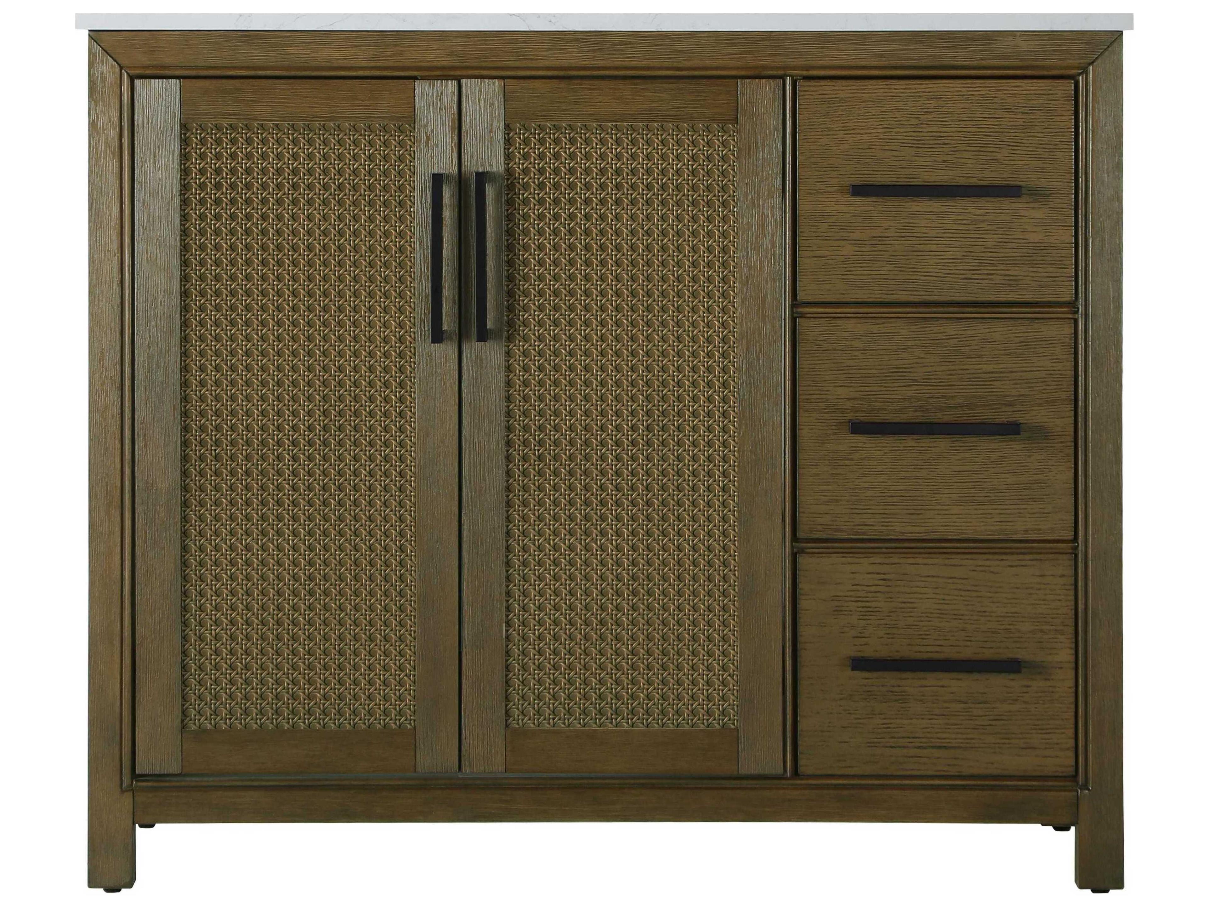 Elegant Lighting Alina Hazel Oak Vanity